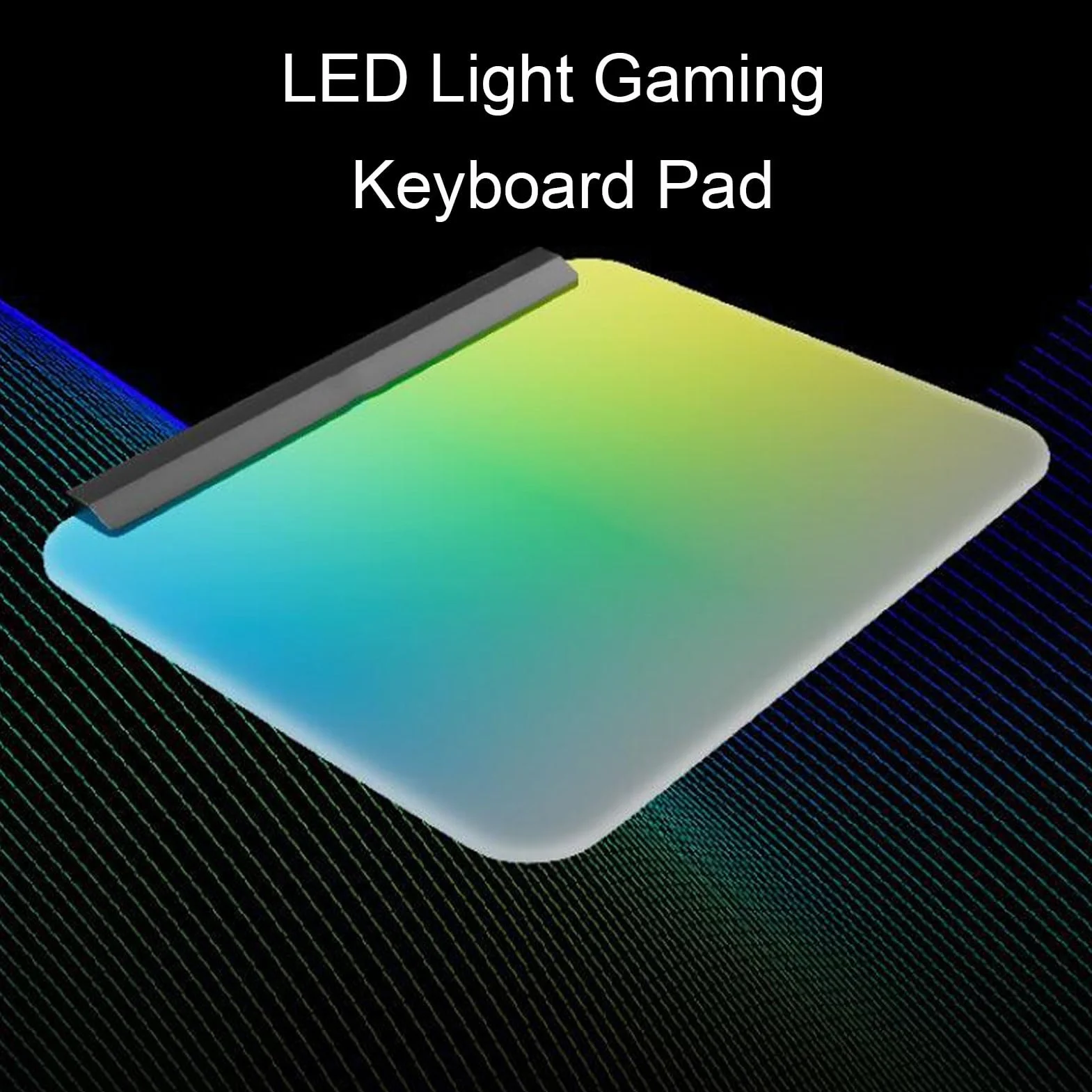Generic Kolorowa Podświetlana Podkładka Pod klawiaturę do Gier RGB z Wieloma Trybami Oświetlenia Poprawiającymi Wrażenia z Gry, Idealna dla Graczy i Entuzjastów Komputerów PC, Wykonana z Komputera
