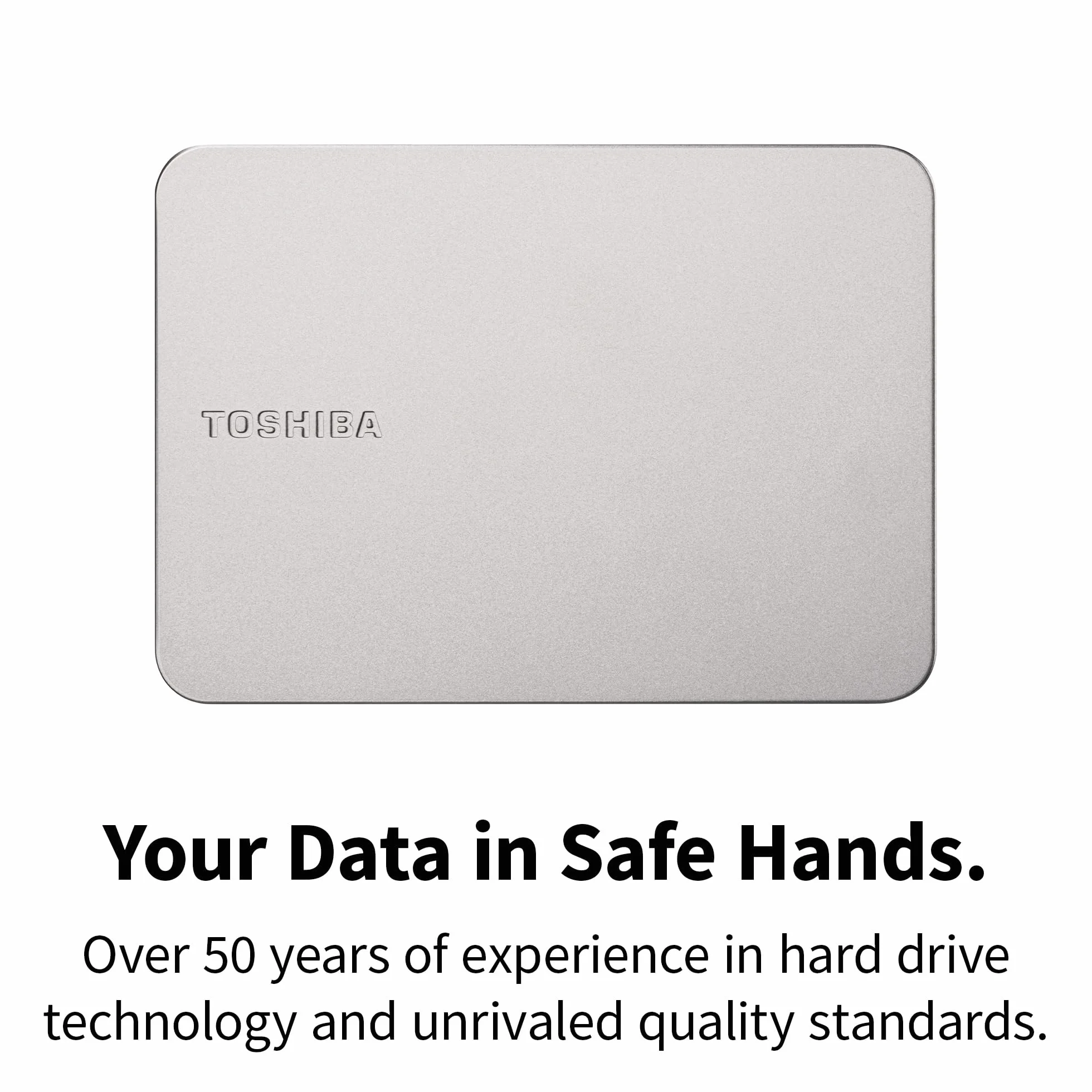 Toshiba Canvio Flex 4TB HDD 5000MB/s Canvio Flex USB 3.2 Gen 1 Srebrny Kompaktowy