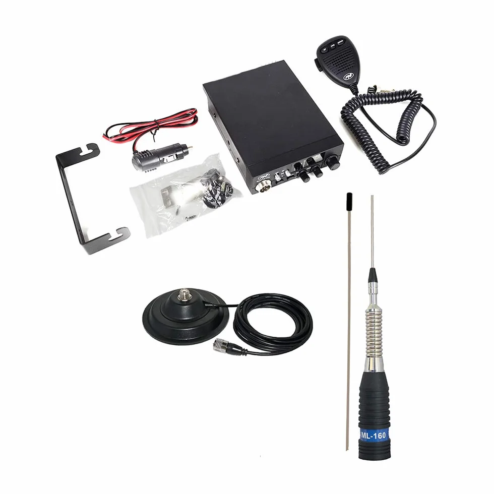 PNI CB Funk Escort HP 8000L ASQ z anteną CB ML160 z podstawą magnetyczną