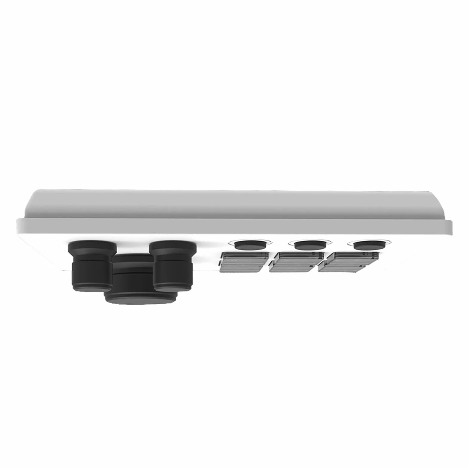 Konfigurowalny Kontroler Strumienia z 6 Klawiszami LCD 3 Pokrętła 3 Przyciski Scen, Klawiatura Makro Interfejs Typu C do Strumieniowego Przesyłania Gier i Sterowania Multimediami (WHITE)