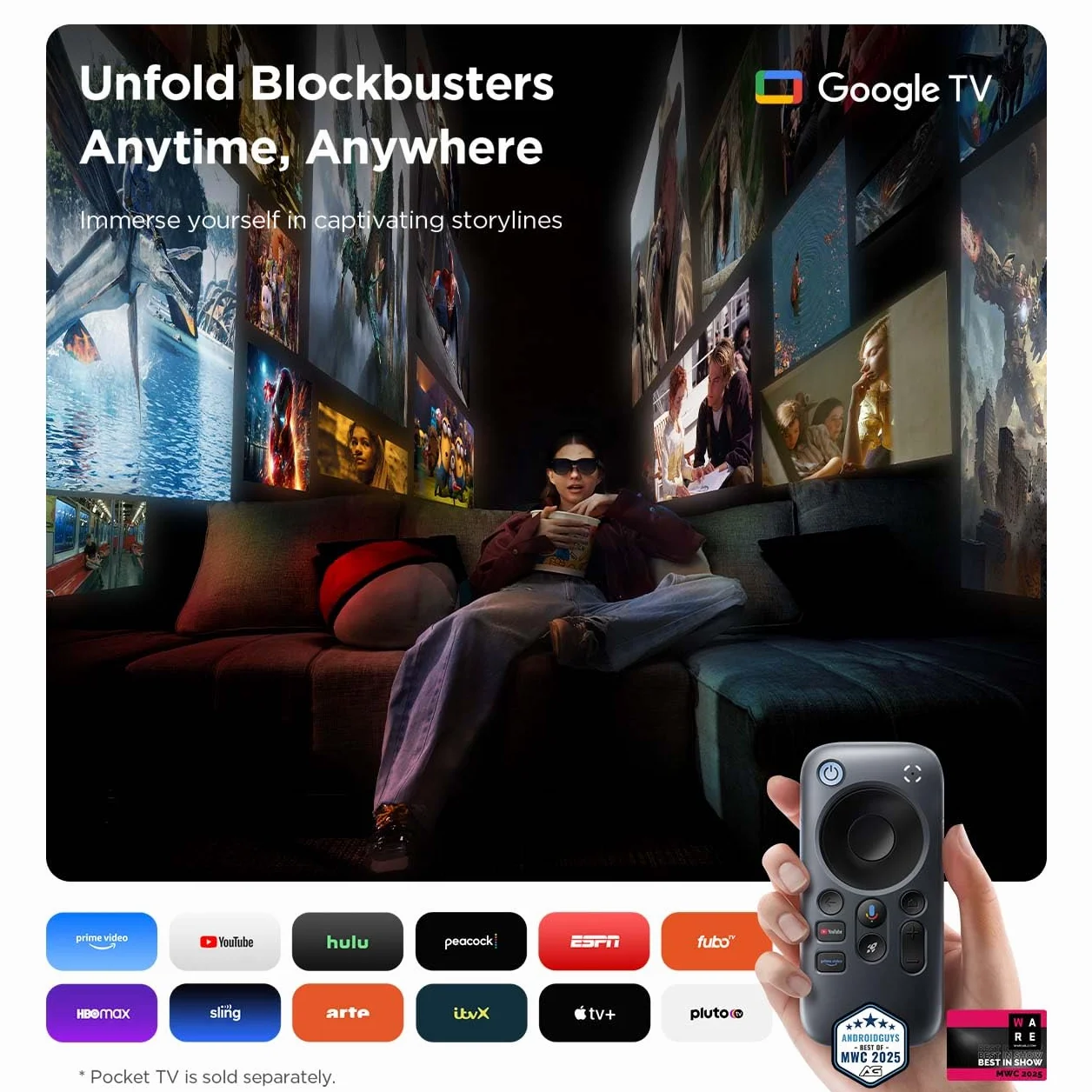 RayNeo Okulary Air 3s AR/XR, wyświetlacz 510.5 cm 120 Hz FHD HueView, przenośne okulary wideo AR do gier do iPhone'a 16/15, Android, Mac, Switch, PS5, Steam Deck