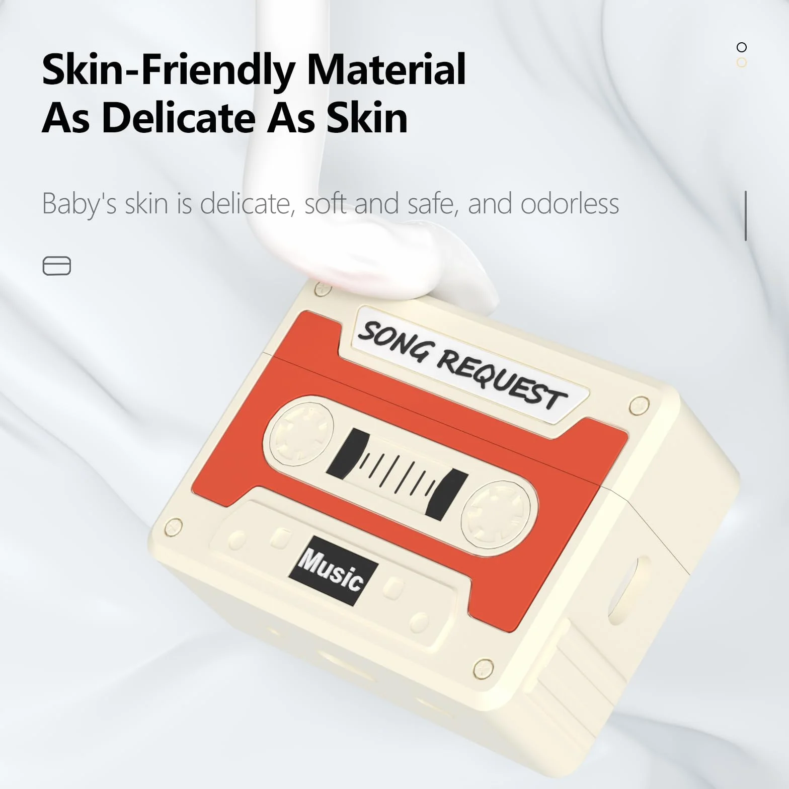 Etui na słuchawki Airpods Pro 2. generacji, XMBYGY Silikonowe etui ładowarki Airpods Pro 2 z ochronną powłoką z uroczym rysunkowym wzorem słuchawek, z regulowanym sznurem przeciwzgubowym (pomarańczowy