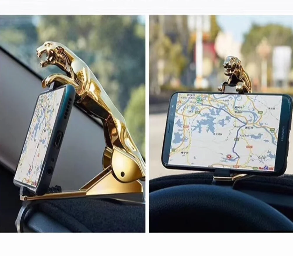 Uchwyt na Telefon Komórkowy Uchwyt Samochodowy Na Telefon Leopard Design Telefon Komórkowy GPS 360 Stopni Mocowanie Regulowany Klips Mocujący Akcesoria Wspornik Uchwyt Samochodowy