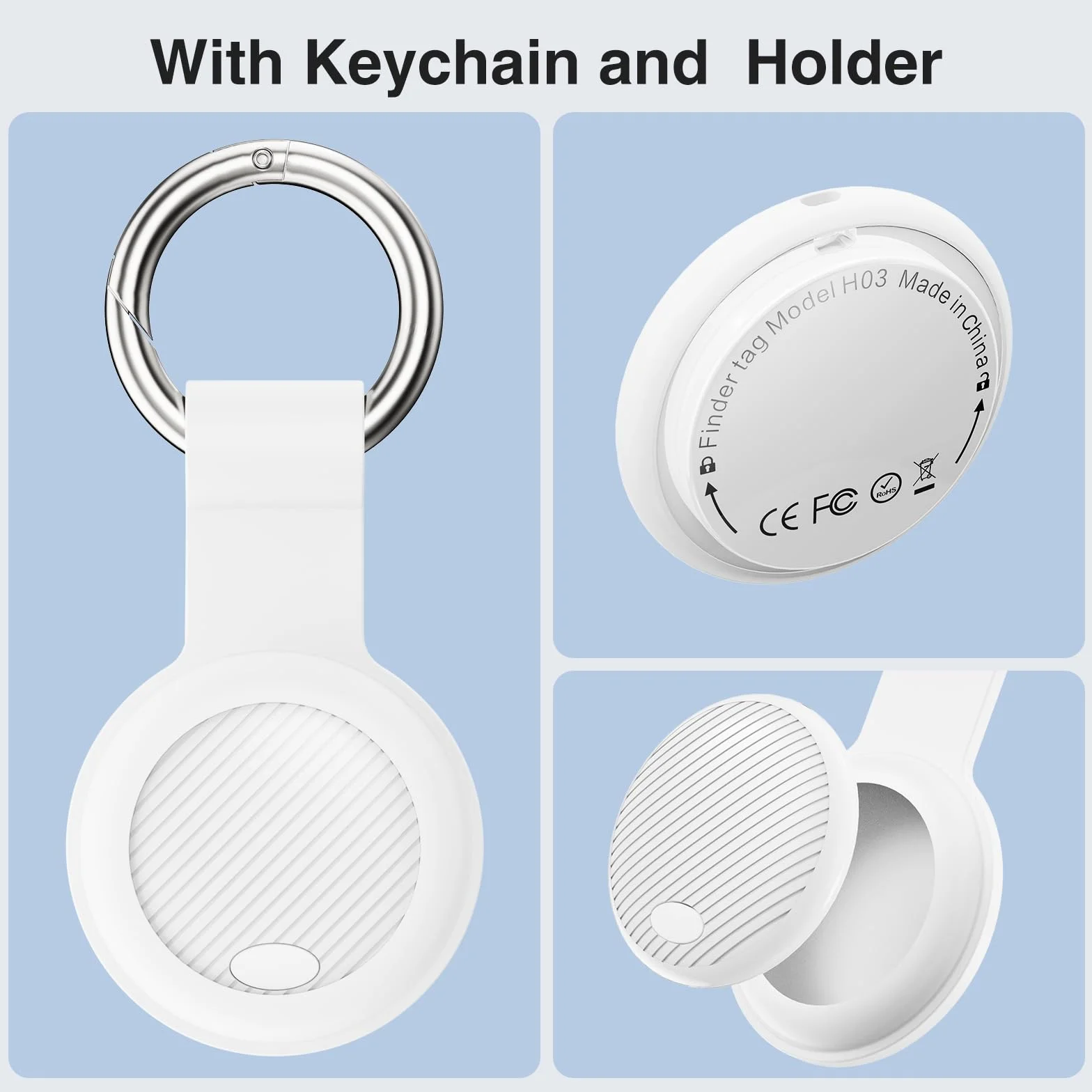 Smart Tracker Tag 2 sztuki kompatybilny z Apple iOS wodoodporny IP68 Bluetooth lokalizator