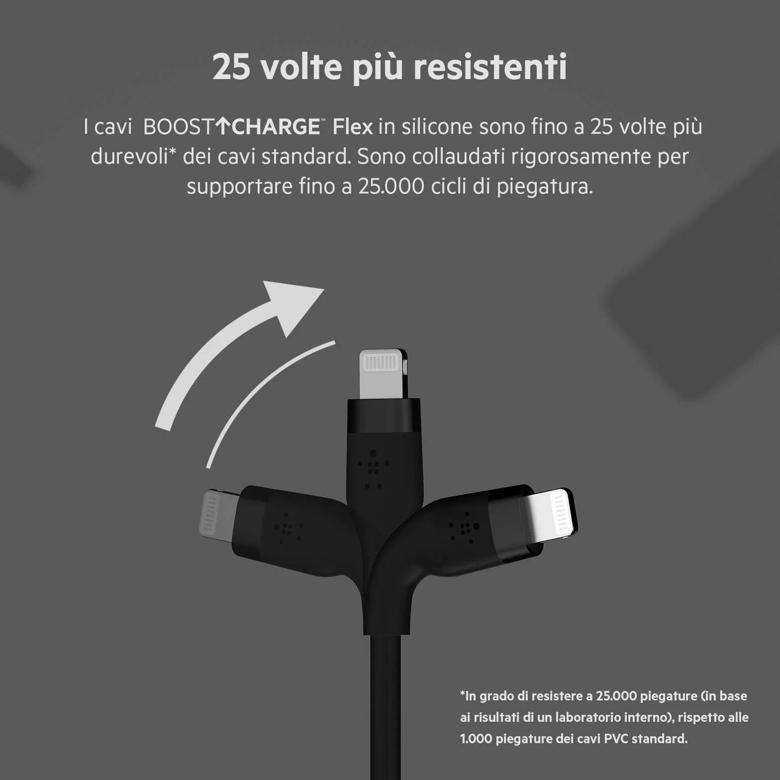 Belkin BoostCharge Flex silikonowy kabel USB typu C na Lightning (3 m), certyfikat MFi, szybkie ładowanie, zasilanie PD 20 W, do iPhone'a 14/14 Plus, 13, 12, Pro, Max, Mini, SE, iPada i innych, czarny