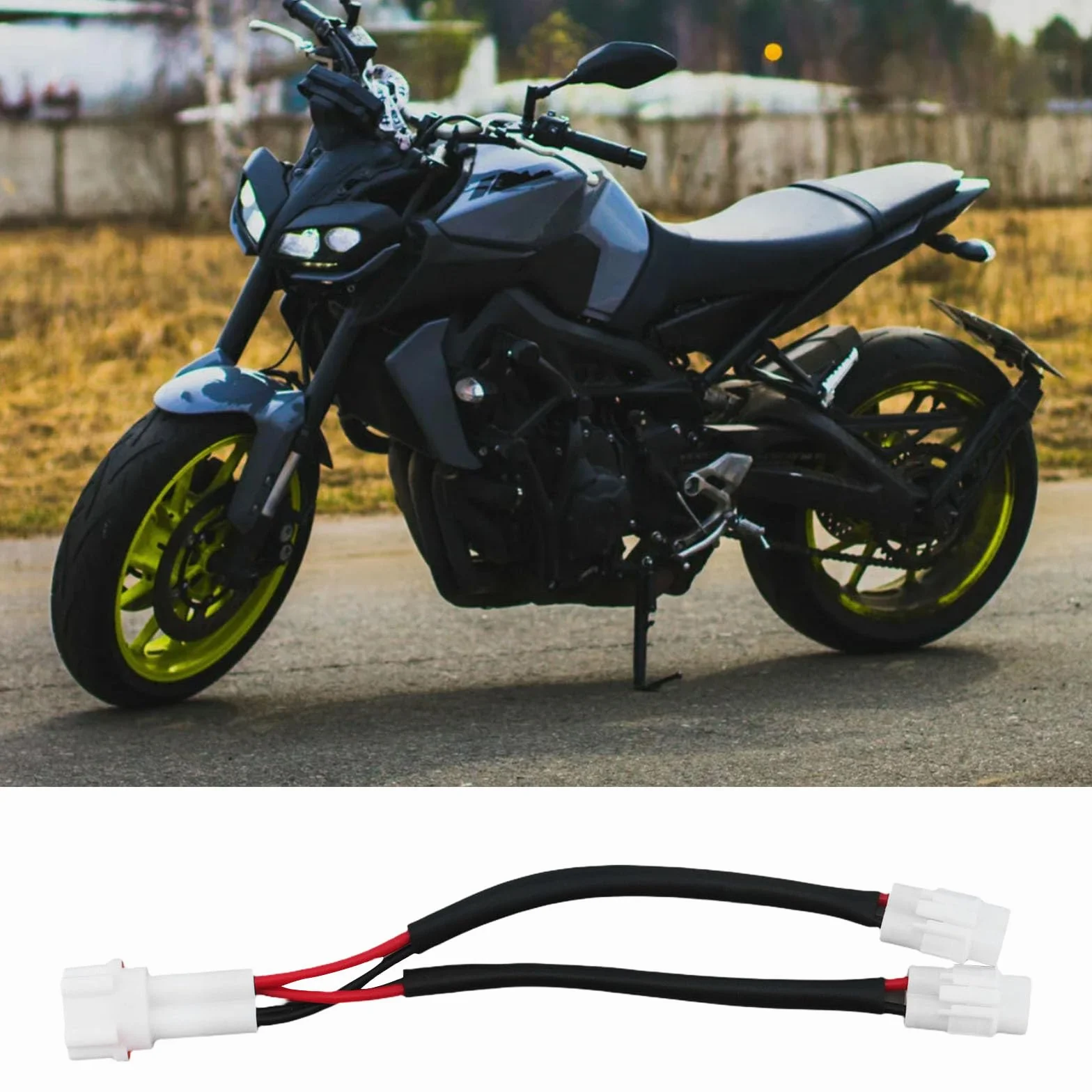 Rozdzielacz zasilania DC 1 do 2 Yamaha FZ6 MT09 FZ07 FZ09 YZF-R1 R1M R6 XV1900 XSR900