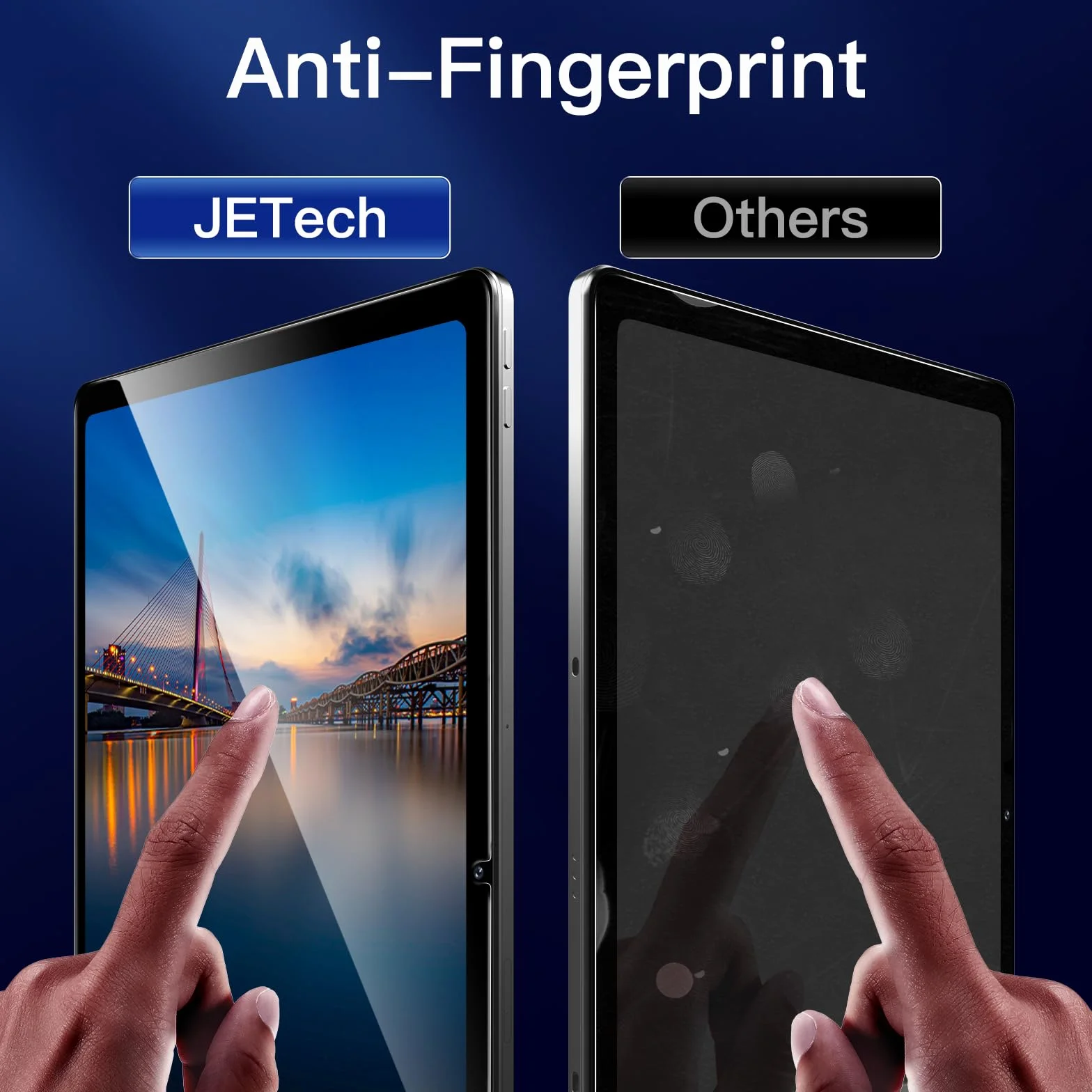 JETech Ochraniacz Ekranu dla Lenovo Idea Tab Pro/Yoga Tab Plus 2025 / Tab P12 2023 (12,7 Cala), Film Szkło Hartowane 9H, HD Przejaśniać, 2 Sztuki