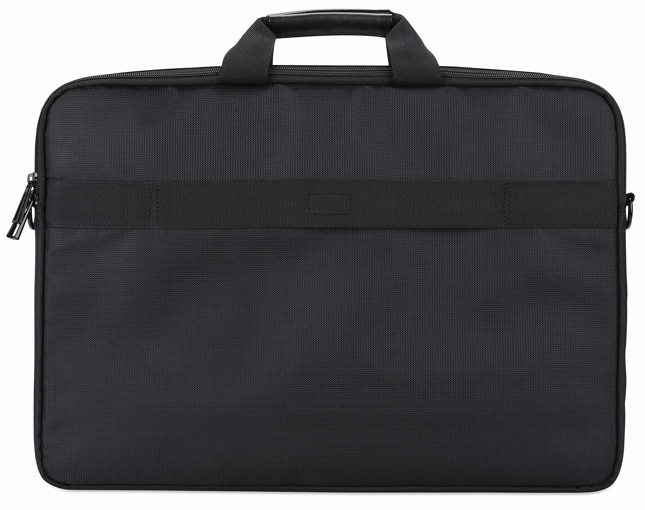 Acer Notebook Carry Case (nadaje się do notebooków o przekątnej ekranu do 17,3 cala / Chromebooków: uniwersalny pokrowiec ochronny z paskiem na ramię, - i wyściółką, pasek do mocowania na wózku, dodatkowa kieszeń przednia) czarna