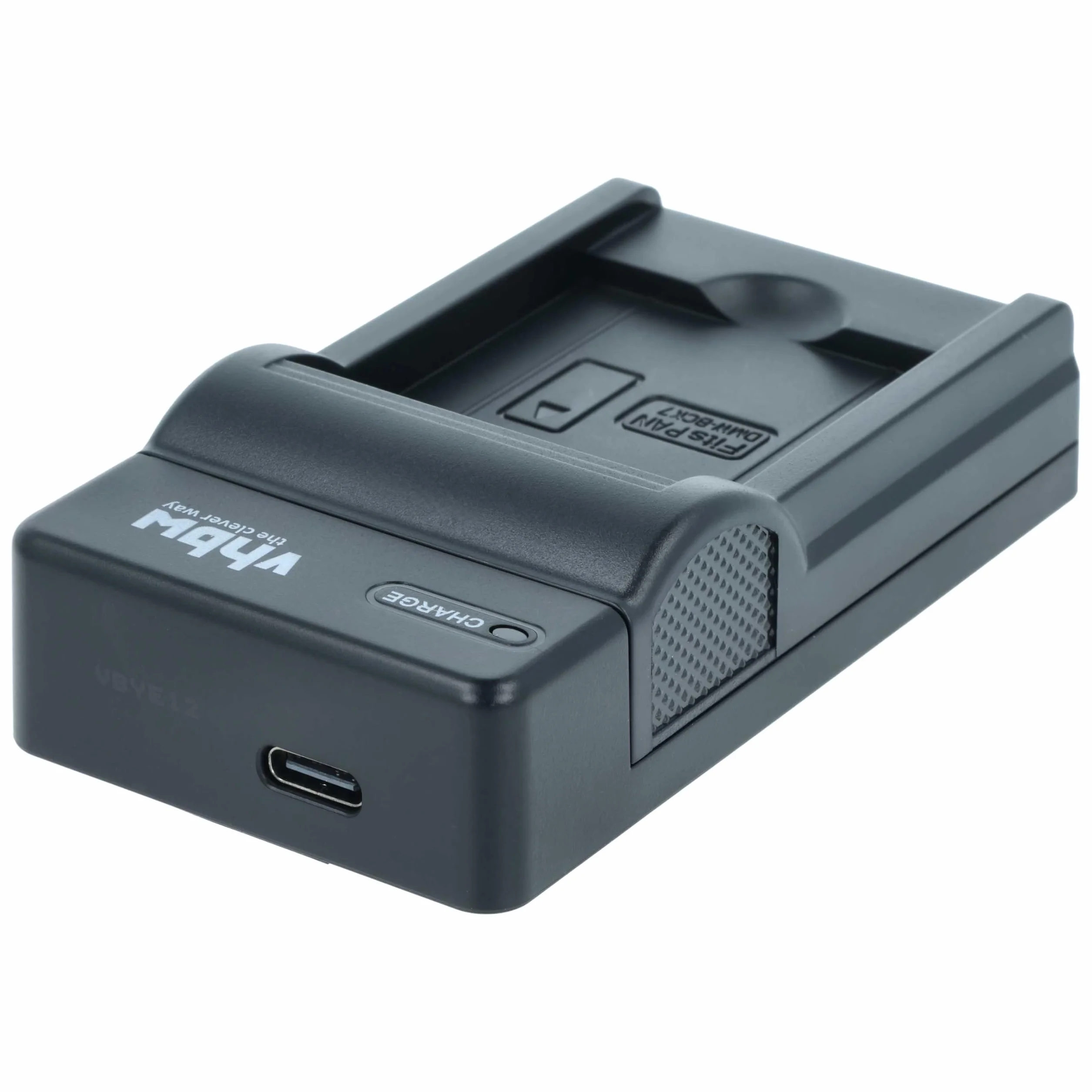 vhbw Ładowarka USB kompatybilna z Panasonic Lumix DMC-FS35, DMC-FS37, DMC-FS40 kamera / akumulator - stacja ładowania, wskaźnik ładowania, 4,2 V