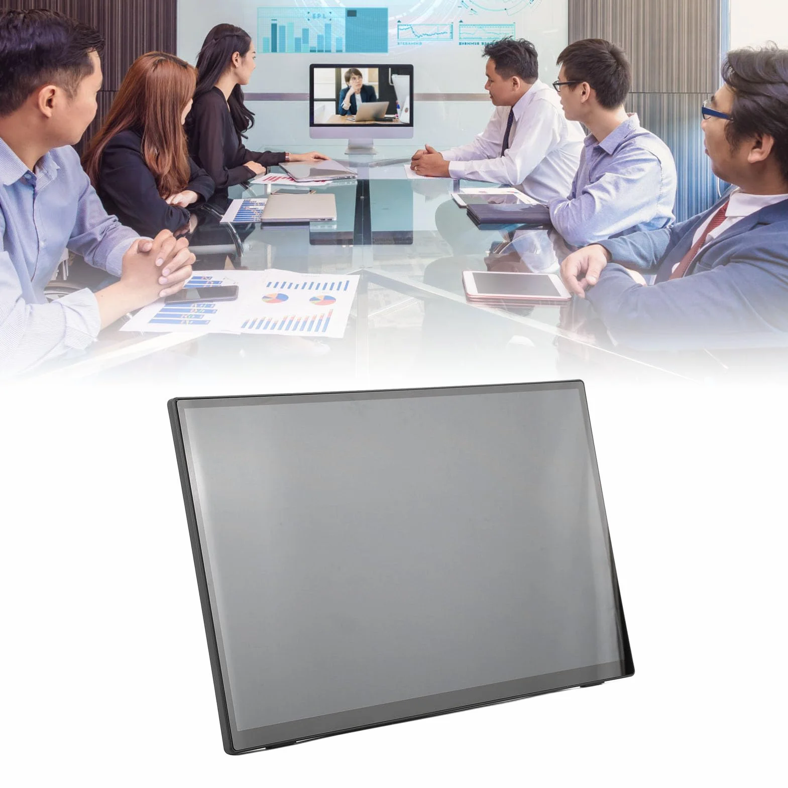 Przenośny Monitor z Ekranem Dotykowym 18,5 Cala, Wyjątkowo Cienki Przedłużacz Monitora do Gier HDR o Rozdzielczości 1920x1280, Drugi Monitor Podróżny Typu C do Konsoli na