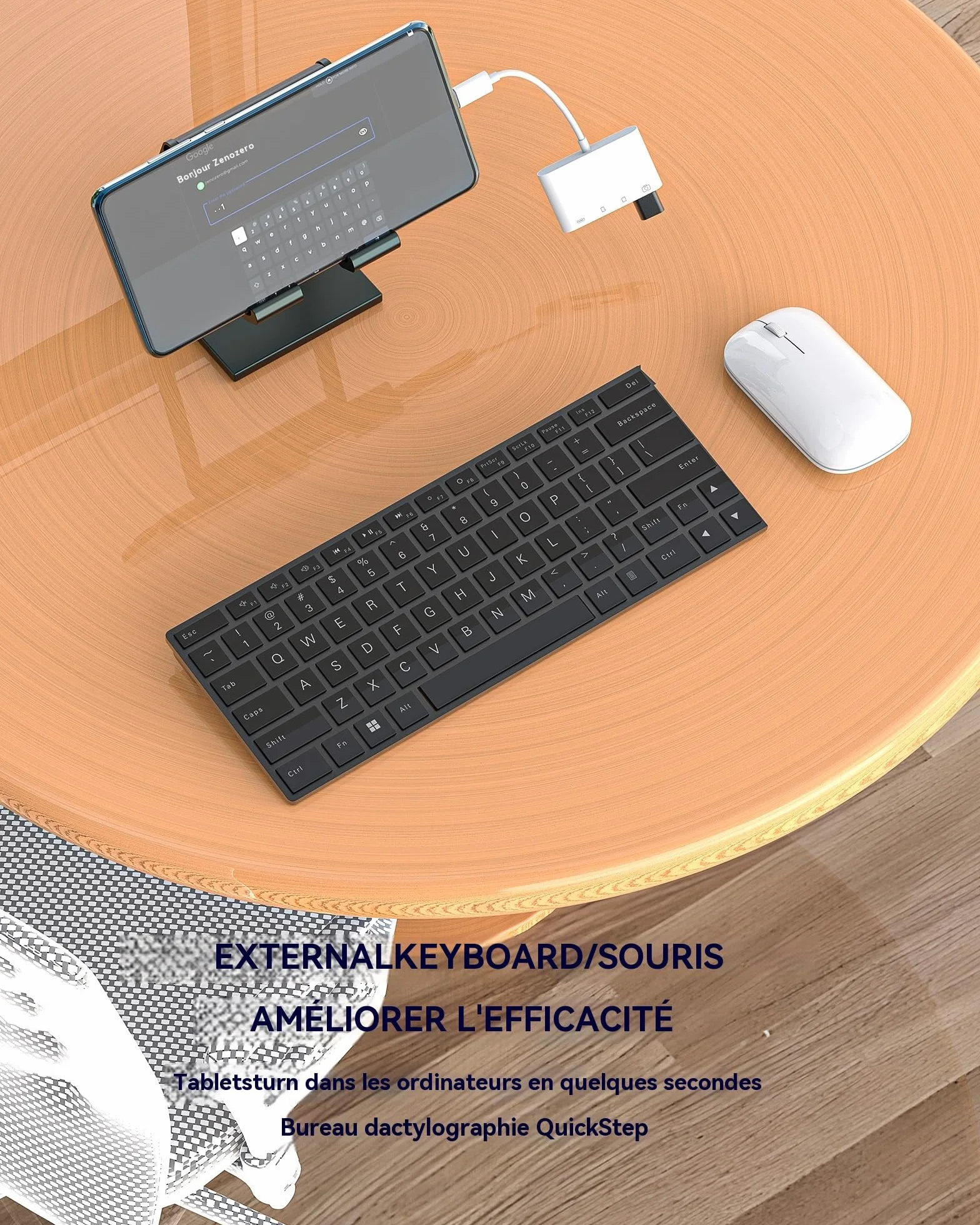 Przejściówka USB C na czytnik kart Micro SD USB 3.0 4 w 1 dla iPhone'a 16 15 MacBooka iPad Samsung OTG