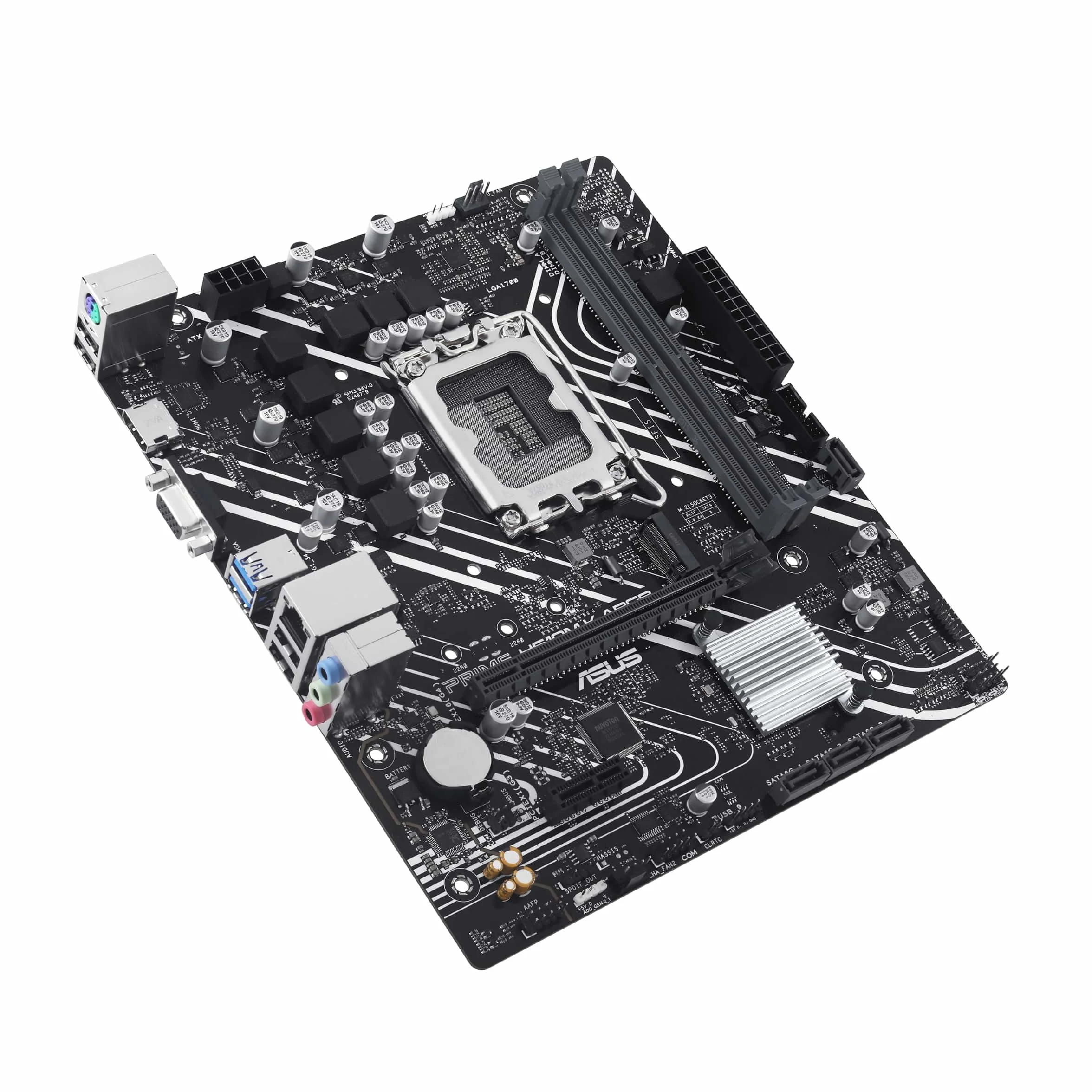 ASUS Prime H610M-K ARGB płyta główna Intel H610 (LGA 1700), DDR5, PCIe 4.0, M.2 Slot, Realtek 1 GB Ethernet, HDMI, VGA, USB 3.2 Gen 1, SATA 6 Gbit/s, Aura Sync