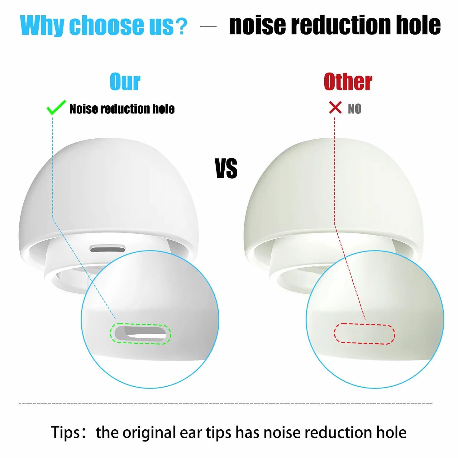 [4 pary] Wymienne końcówki do słuchawek Airpods Pro (XS/S/M/L)