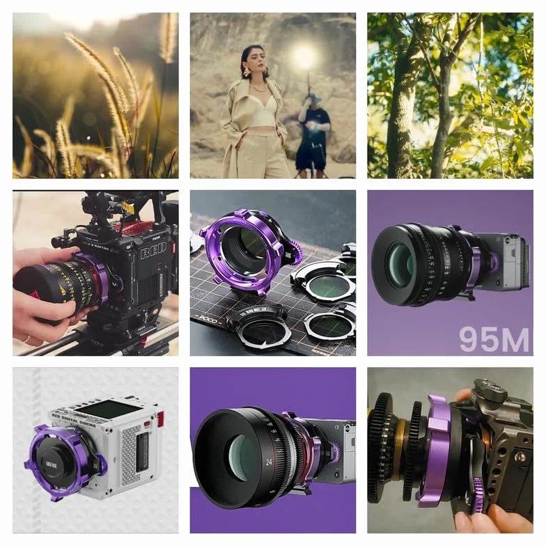 Poco adapter filtra Drop-In, standardowy zestaw montażowy PL-L, do kamer Komodo, Komodo X, Fx3, BMD 6K, S1H itd.