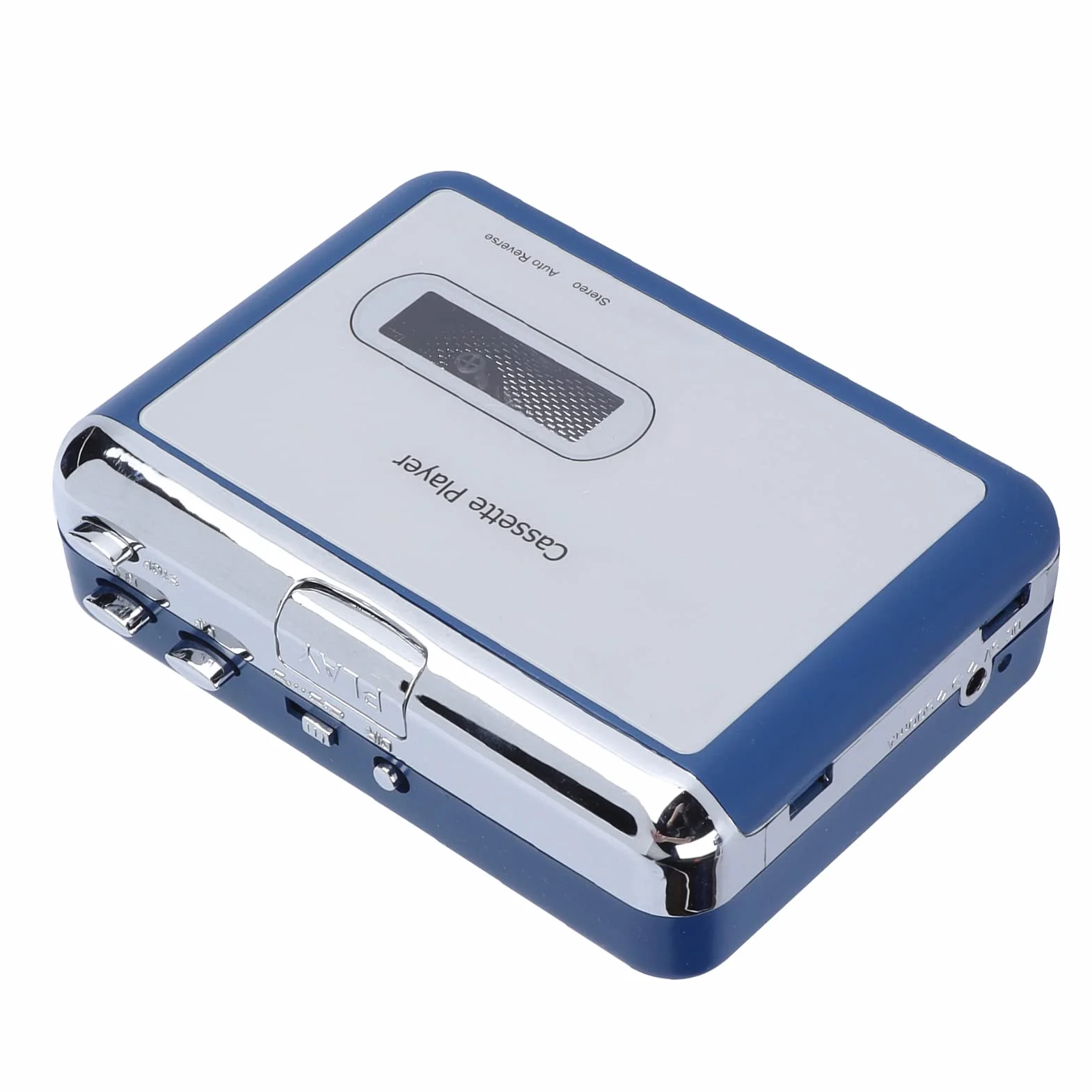 Odtwarzacz kasetowy Bluetooth, automatyczny odtwarzacz taśm zwrotnych, wyjście Bluetooth do głośnika słuchawek, regulacja głośności, 2 opcje zasilania, dla miłośników muzyki