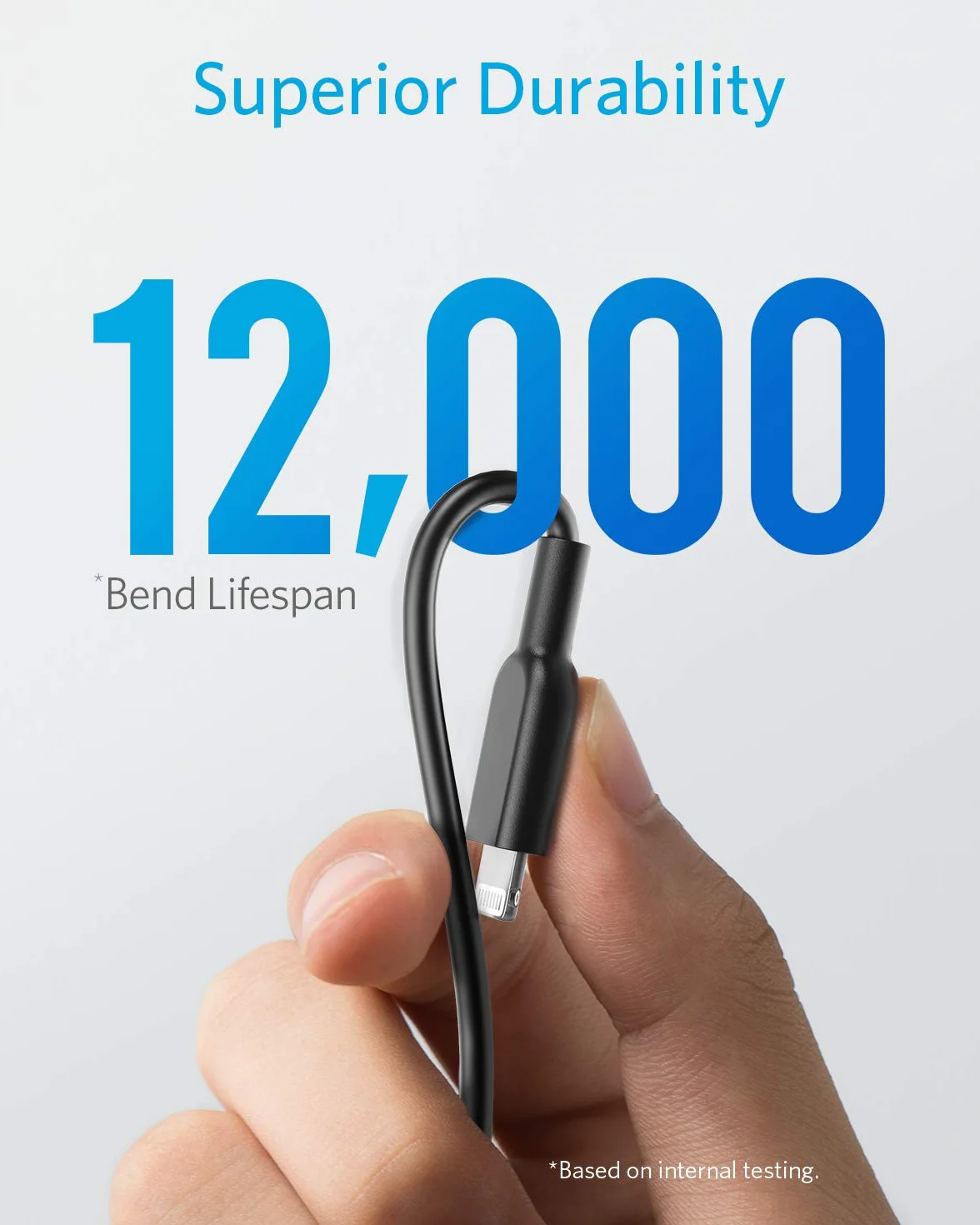 Kabel do ładowarki Anker iPhone, PowerLine II Lightning Cable (3ft / 0.9m), prawdopodobnie najbardziej wytrzymały kabel na świecie, certyfikat MFi dla iPhone 14/13/12/11/X/XR/XS/8/7/6, czarny
