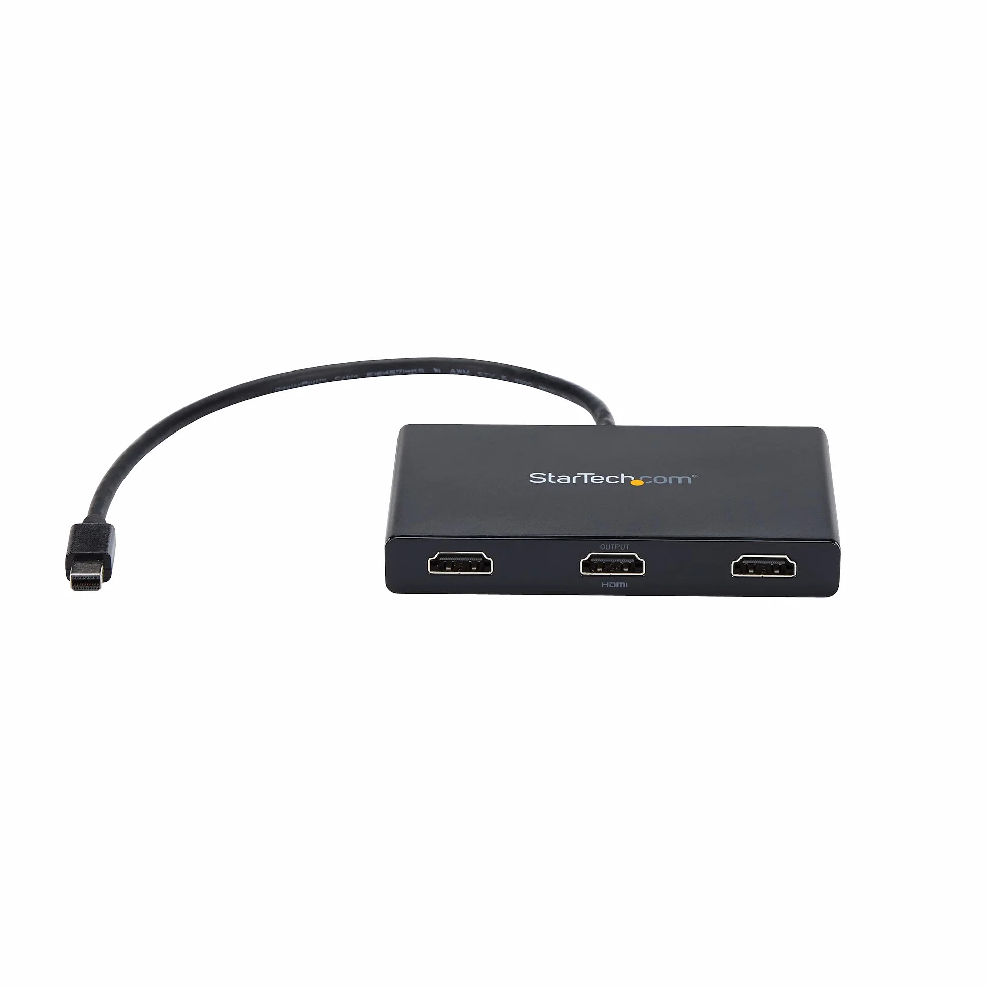 StarTech.com 3-portowy mini DisplayPort MST Hub - 4K 30Hz - Rozdzielacz wideo Mini DP na HDMI do wielu monitorów - mDP do HDMI (MSTMDP123HD) czarny