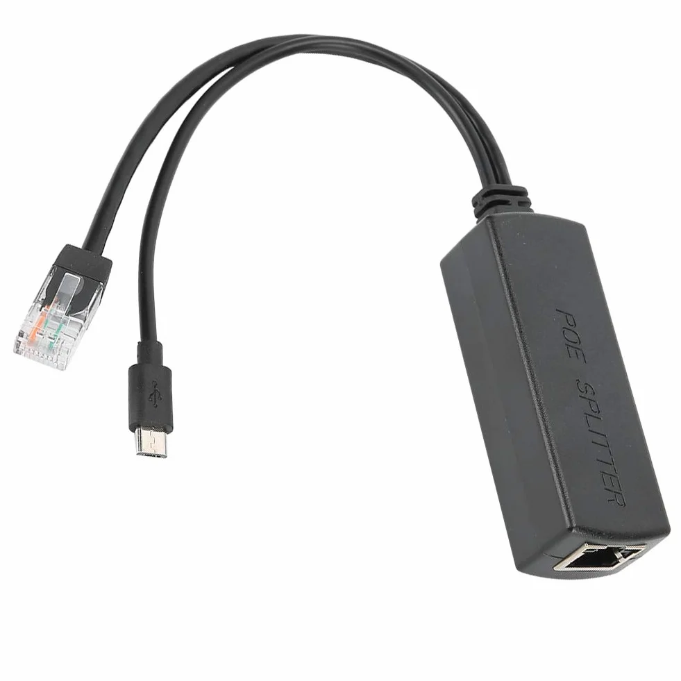 Moduł Zasilacza USB POE Splitter 48 V do 5 V Mały Rozmiar Łatwy do Przenoszenia dla Adaptera Przełącznika POE