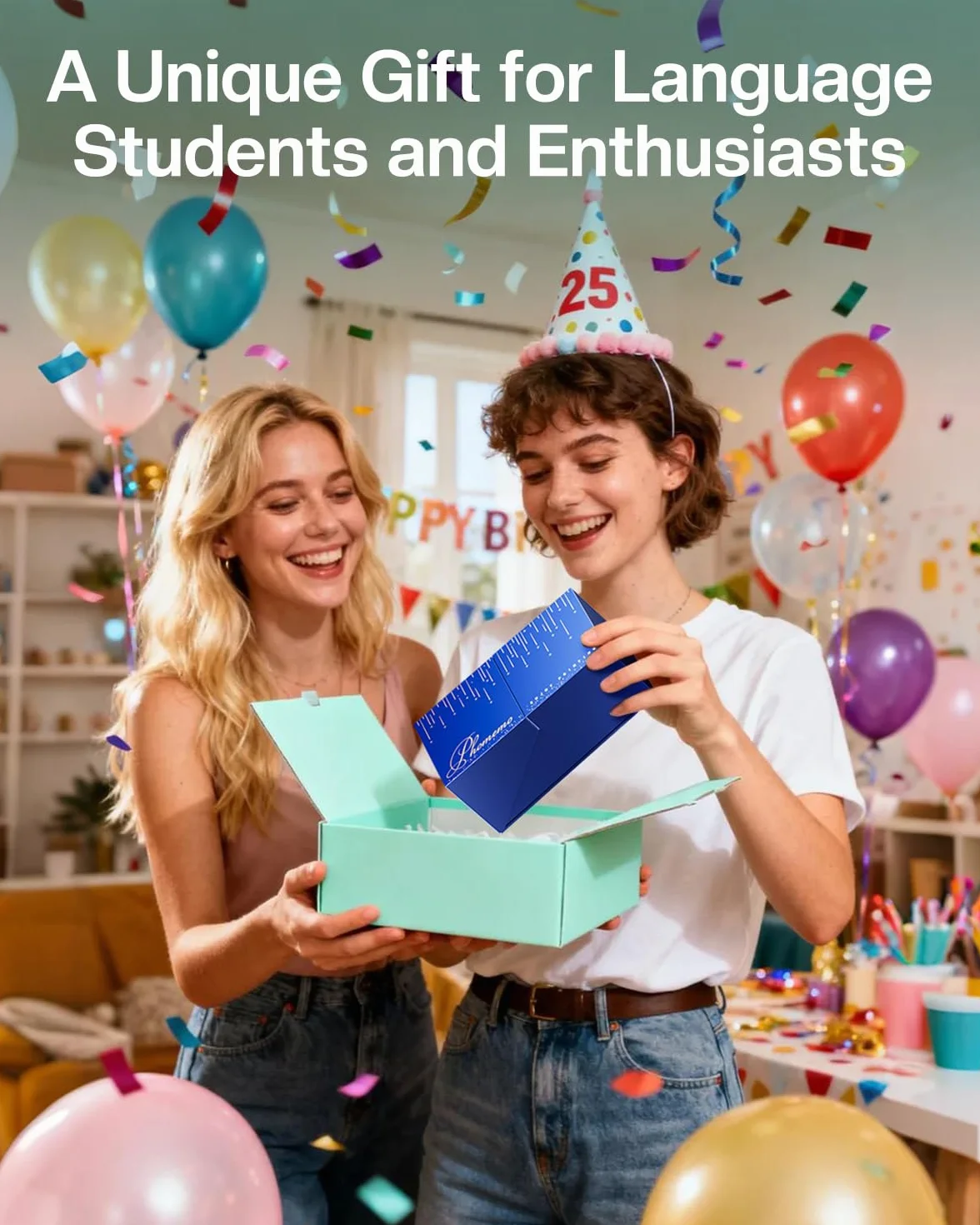 Phomemo P2S Mini drukarka fotograficzna, mini drukarka do smartfona, przenośna drukarka termiczna Bluetooth 300 dpi z 3 rolkami papieru kompatybilna z iOS i Androidem, do zdjęć, nauki, prezentu