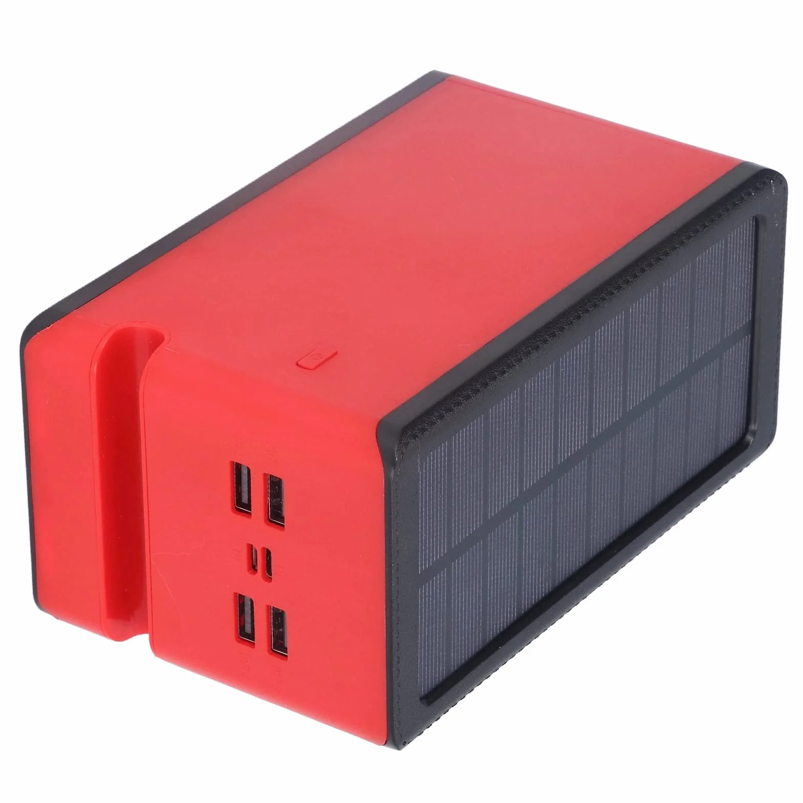 Ładowarka Solarna Power Bank, Power Bank 32LED 100000mAh Przenośna ładowarka do Telefonu z Portem 4USB 3 Tryby światła do Wędkowania na Kempingu