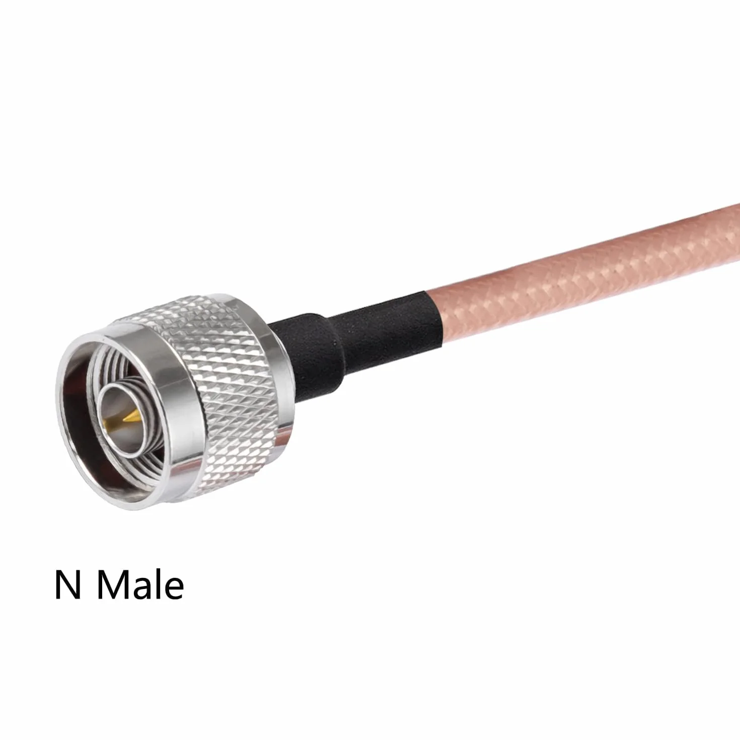 Vecys N na N Męski Zworka N Męski na N Męski Kabel Koncentryczny o Niskiej Stratności RG400 3FT/1M dla 3G 4G 5G LTE Antena Ham Radio GPS WiFi