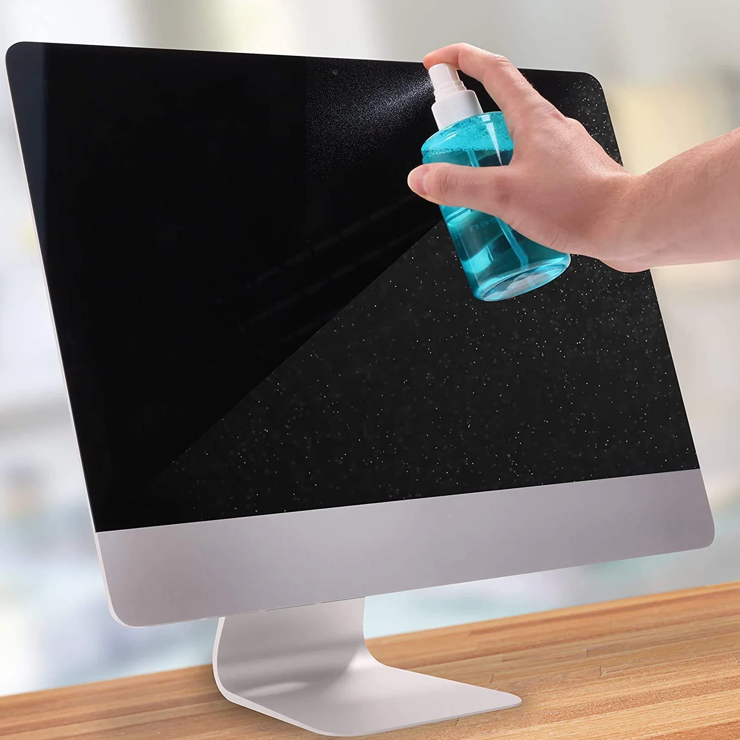 Duronic SCK102 Spray do czyszczenia ekranu ze ściereczką z mikrofibry 2 x 200 ml | Środek w sprayu do wyświetlacza laptopa telefonu telewizora i tabletu | płyn z atomizerem | monitor bez smug
