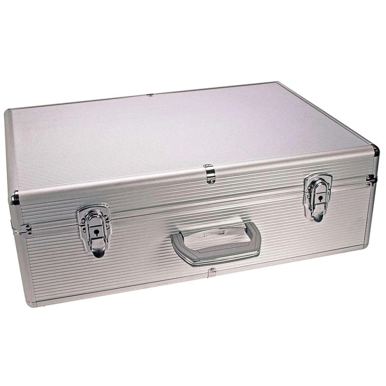 SAFE System przechowywania płyt CD 214 | aluminiowa walizka do przechowywania DVD | pudełko zamykane | na maks. 144 szt. w pudełkach z tworzywa sztucznego | wymiary: 540 x 190 x 420 na zewnątrz, 525 x