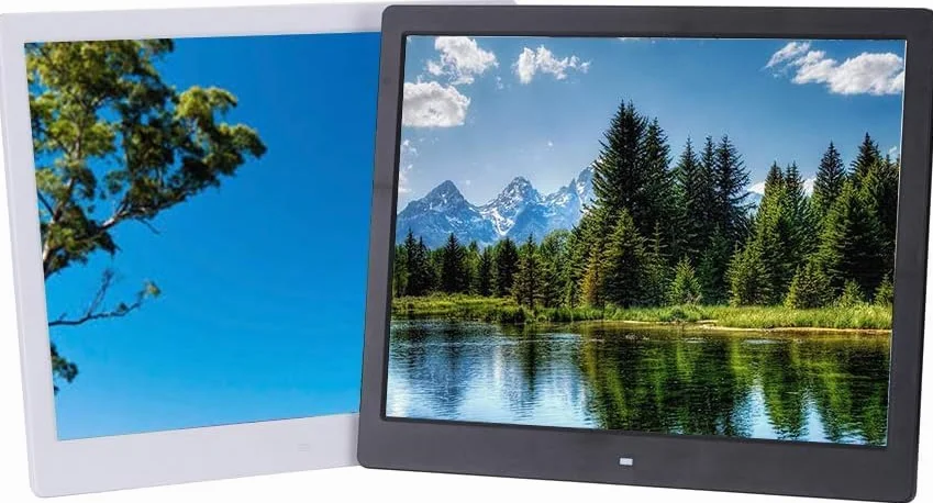 Maszyna do reklamowania supermarketów na ścianie, odtwarzanie filmów HD, cyfrowa ramka na zdjęcia, stojak na albumy elektroniczne(Bianco)