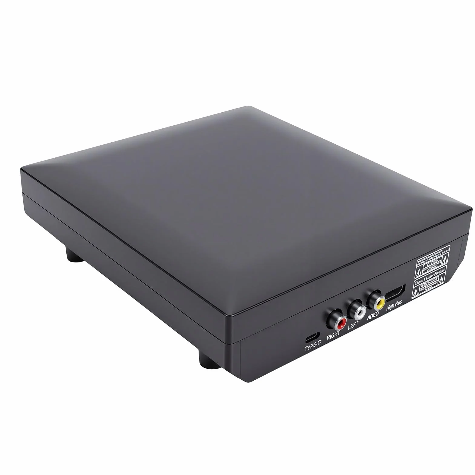 Asixxsix Odtwarzacz DVD do Telewizora, 1080P, 7,3 X 6 X 1,7 Cala | Szybki Odczyt, Cicha Praca, Waga 1,1 Funta, Odtwarzanie Multimediów Przez USB, dla Regionów od 1 do 6