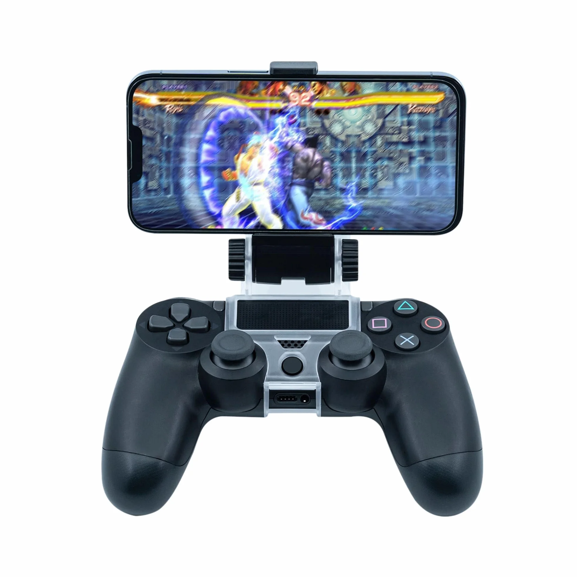 Mcbazel PS4 uchwyt do smartfona PS4/PS4 Slim/ PS4 Pro Controller – uchwyt na telefon komórkowy akcesoria do PlayStation 4