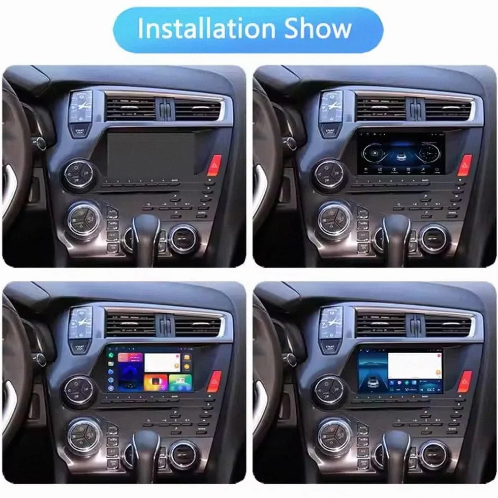 Car Multimedia Player dla Citroen DS5 2010-2017 9 Inch Android 15 In-Cell Touch Scree Car Player Mirror Link Swc Cooling Fan For, 4 Core 4G+64G