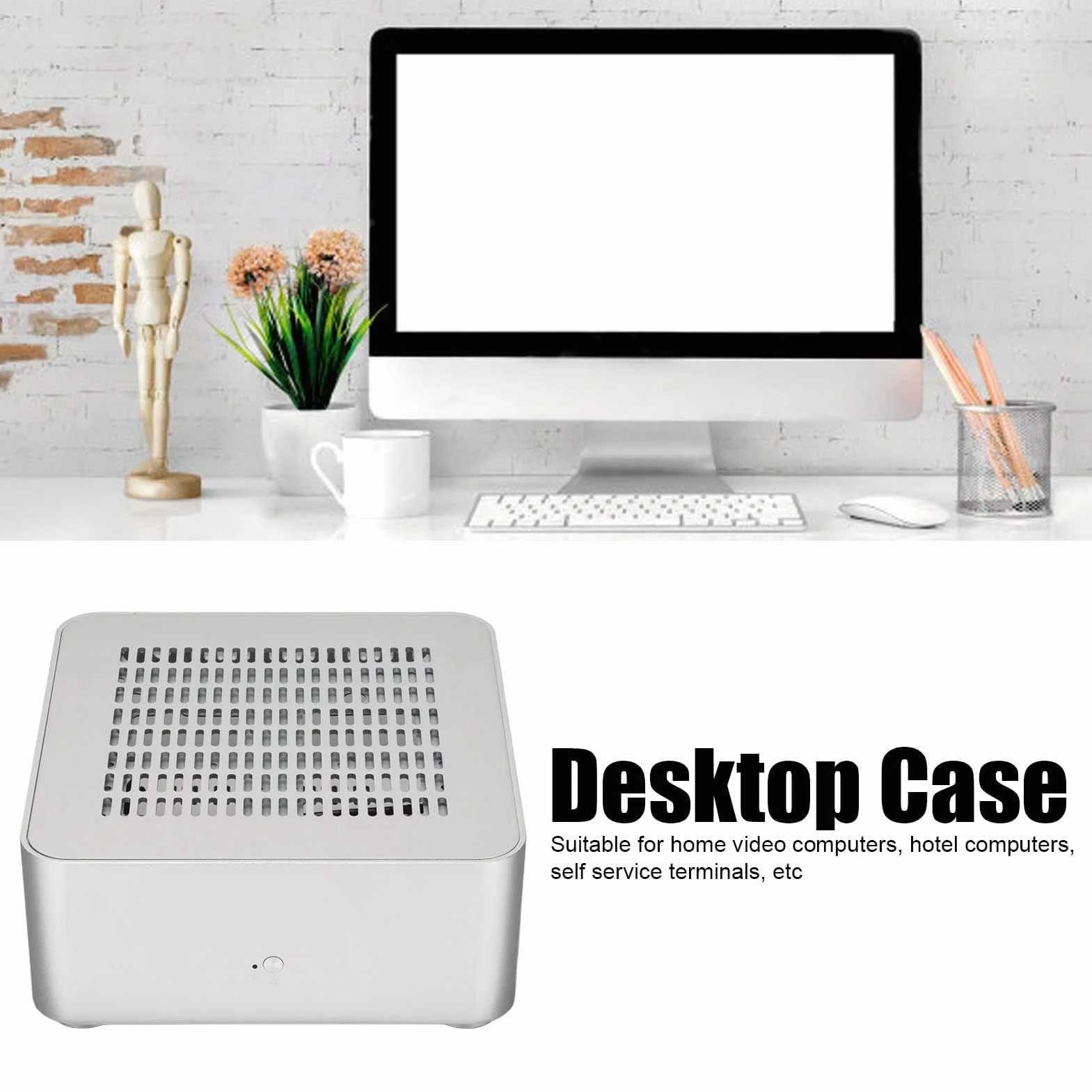 Obudowa Komputera Mini ITX, Obudowa Komputera Stacjonarnego Obudowa Komputera do Gier na Domowe Komputery Wideo, Komputery Hotelowe, Terminale Samoobsługowe, Dobre Odprowadzanie Ciepła
