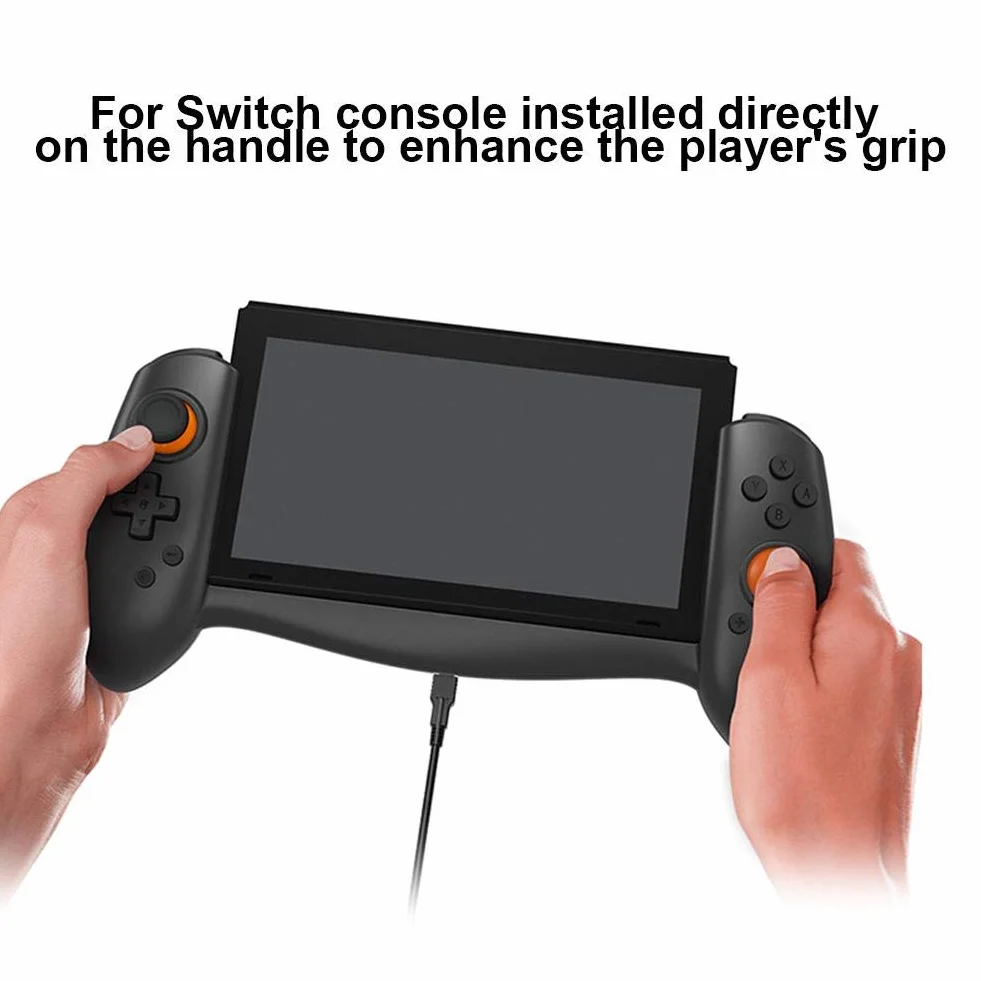 Kontroler do gier Mobilny uchwyt do wyzwalania gier, uchwyt do gier typu plug and play Joystick do konsoli do gier Switch, czarny Double the comfort