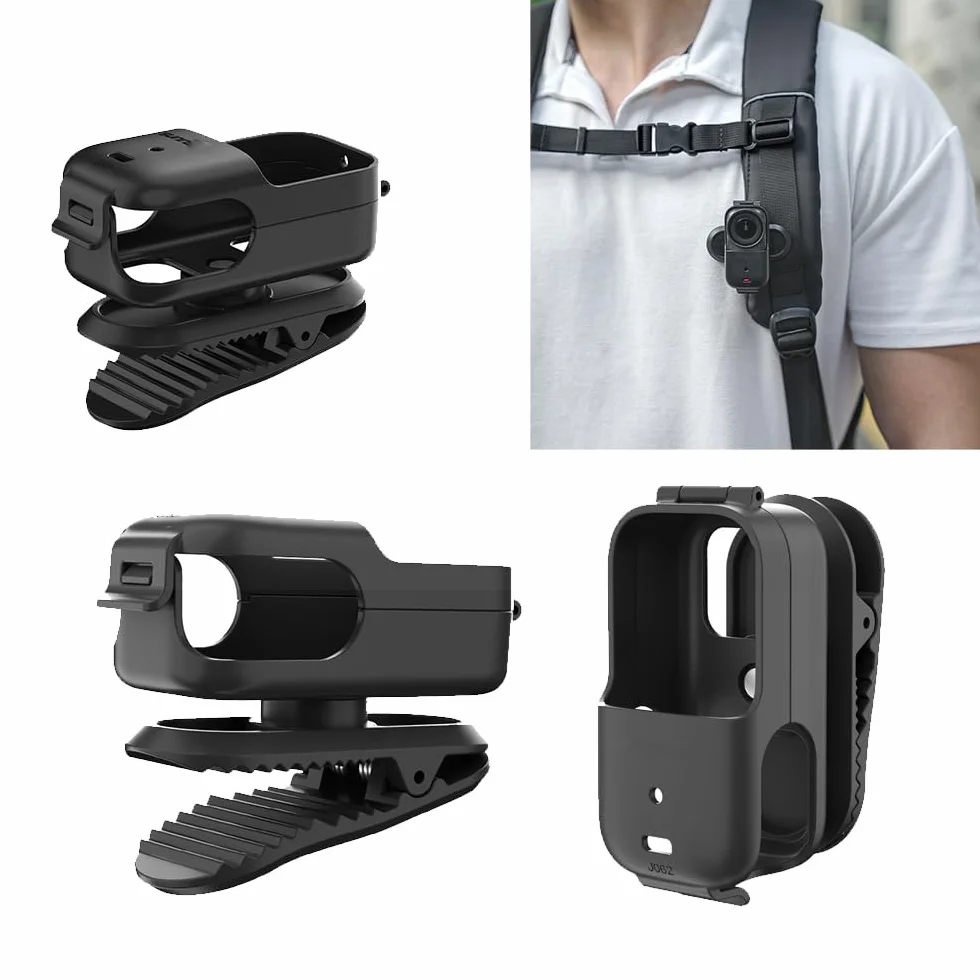 Klips do plecaka do DJI Osmo Nano, łatwy klips zacisk stojak szybkie zwalnianie uchwyt adaptera, kamera sportowa obracany o 360° wspornik fotografowania stała ramka akcesoria