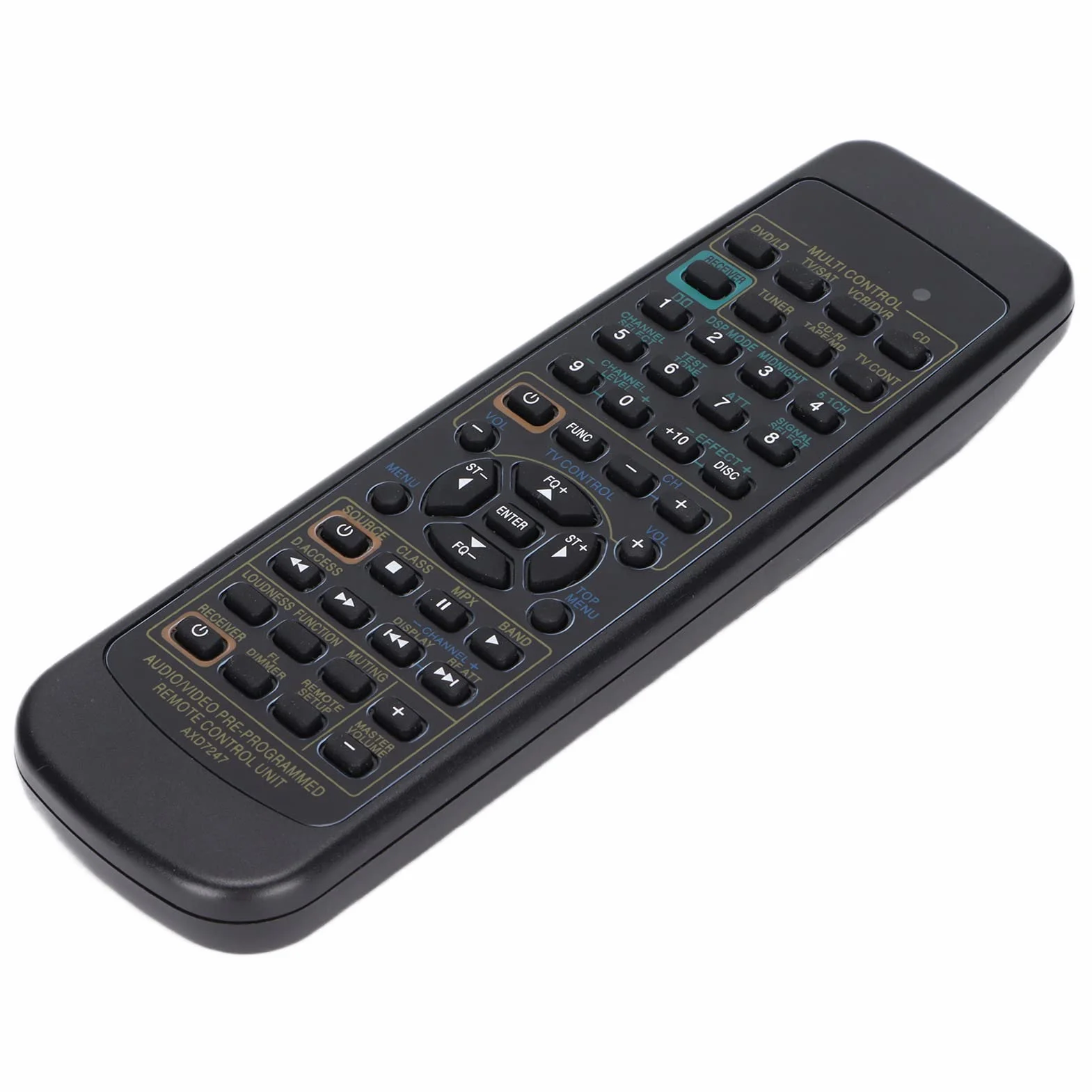 AXD7247 Zamienny Pilot Zdalnego Sterowania Odpowiedni do Amplitunera Audio i Wideo Pioneer, do VSX-D309, do VSX-D409, do VSX-D411, do VSX-D411S, do VSX-D412, do VSX-D412S Itp. Czarny