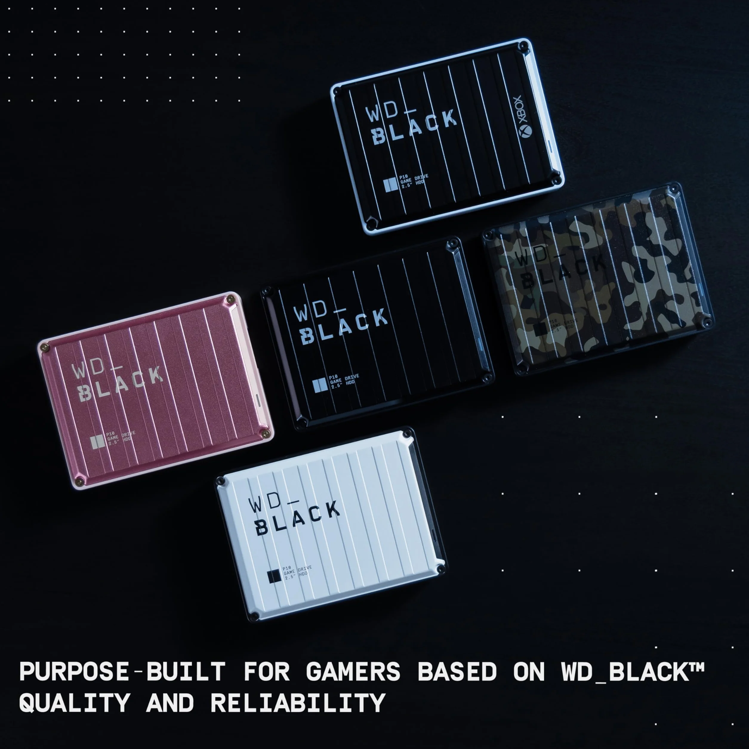 WD_BLACK P10 6 TB Game Drive współpracuje z PlayStation dla mobilnego dostępu do Twoich gier na PlayStation