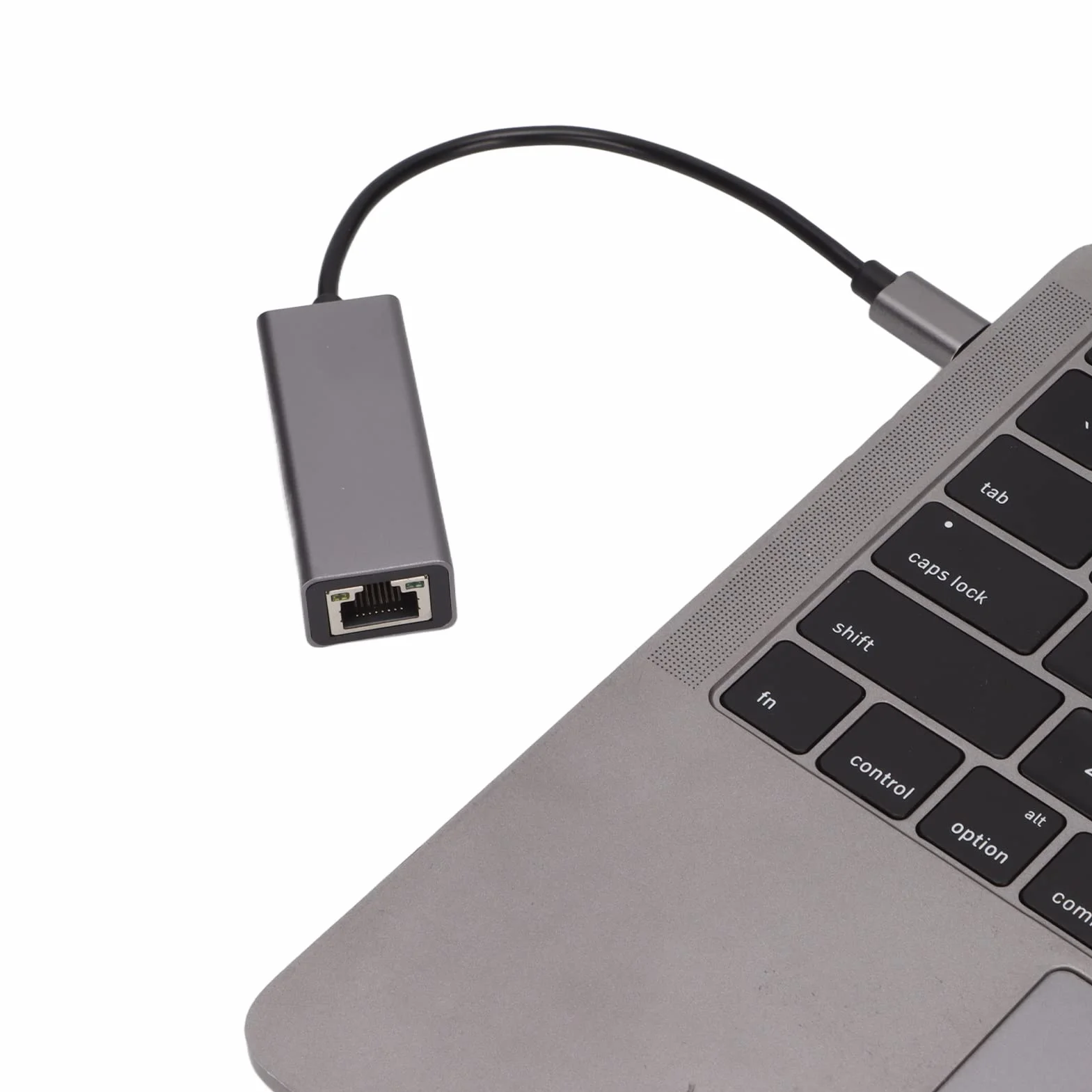 Adapter Sieciowy USB C Ethernet, Adapter Sieciowy USB Typu C na RJ45 Ethernet LAN, Konwerter 100/1000 Mb/s do MacBooka Pro, do S9/S8/uwaga, Szary(1000 MB)