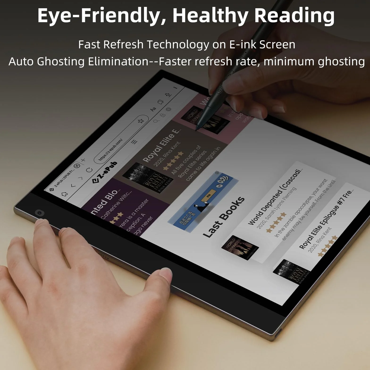 Bigme inkNote Color + Lite Eink Tablet 10,3-calowy czytnik e-booków 4G 64 GB do czytania i pisania ePaper Tablet cyfrowy notatnik z rysikiem i okładką