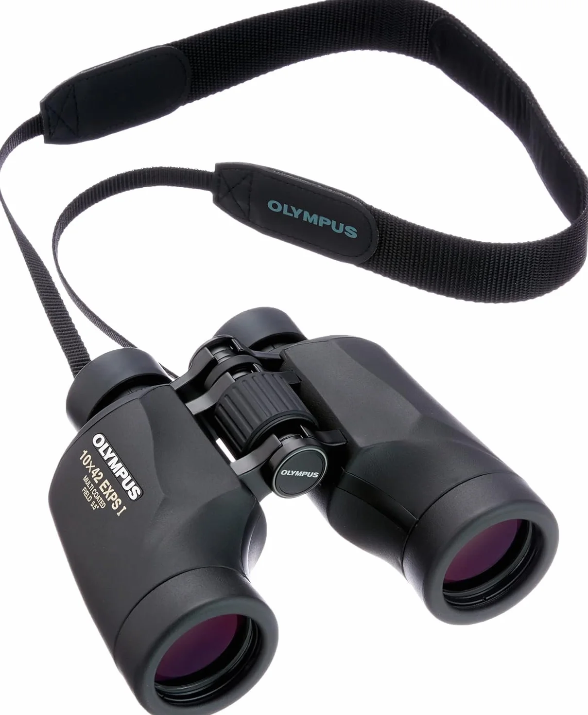 Olympus 10x42 EXPS I Lornetka Profesjonalna do Obserwacji Ptaków i Natury | Pryzmaty BaK-4, powlekane soczewki, szerokie pole widzenia i torba w zestawie. Wytrzymała lornetka na wędrówki i festiwale.