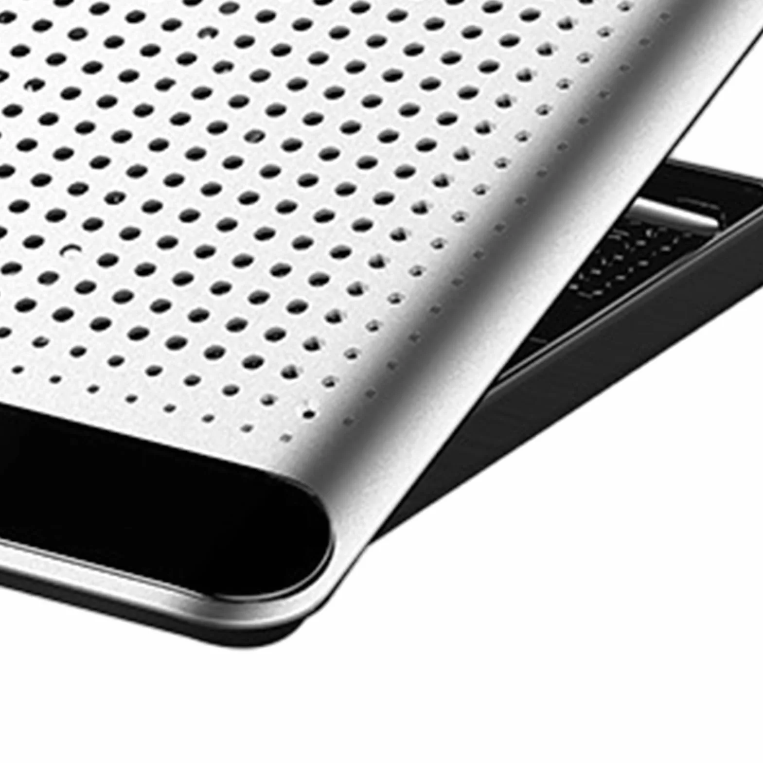 Podkładka Z Wentylatorem Do Laptopa Regulowana Cicha Baza Do Chłodzenia | Podkładka Chłodząca Do Komputera Ze Stopu Aluminium do Biurka, Klawiatury, Tabletu, Domu, Miejsca Pracy, Akademika i