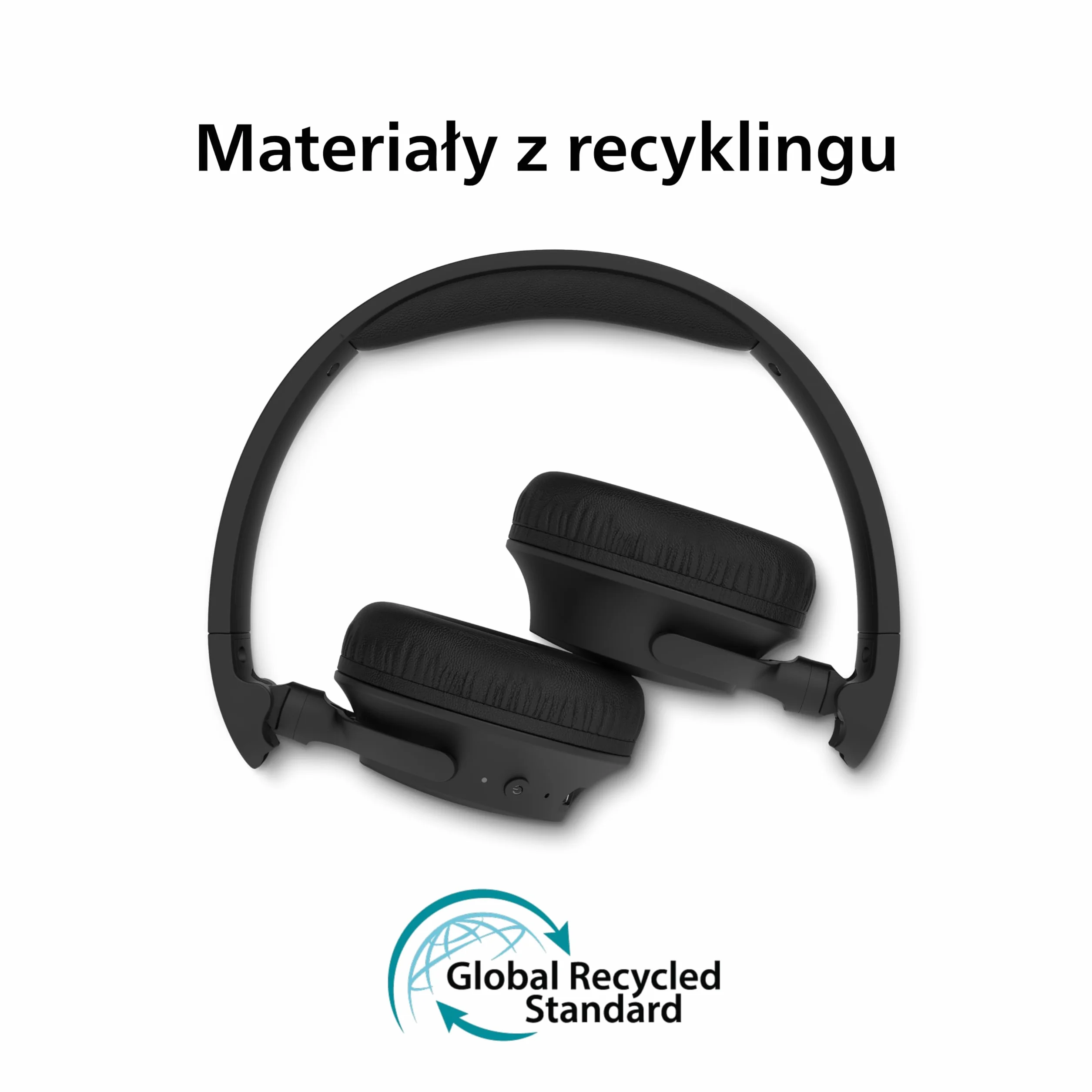 Philips Bezprzewodowe słuchawki nauszne TAH4500BK z redukcją hałasu, 70 godzin odtwarzania, Dynamic Bass, przetworniki 32 mm, Bluetooth 6.0 Multipoint, wymienne poduszki i akumulator – czarne