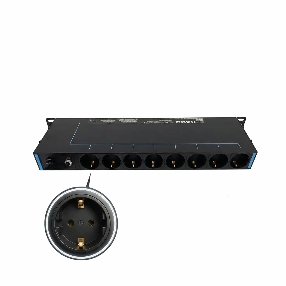Infinitronic - INSV1013A zasilający 19 cali, 1HE 13 przegródek, listwa zasilająca