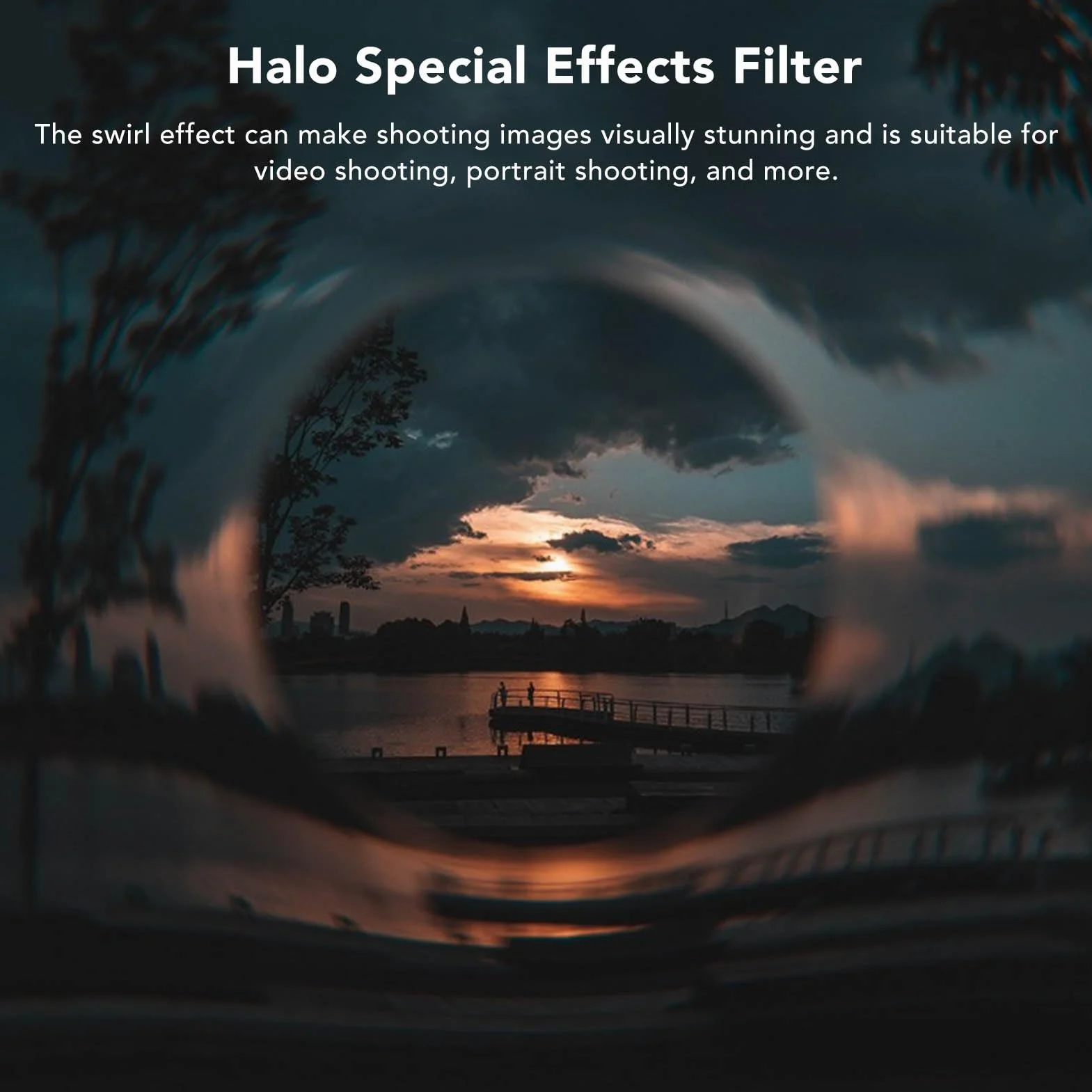 Spiralny filtr obiektywu Halo Camera, 82 mm 77 mm 72 mm 67 mm Efekty specjalne Filtr pryzmatyczny obiektywu Halo Fx do aparatu, efekty specjalne Akcesoria fotograficzne do zdjęć