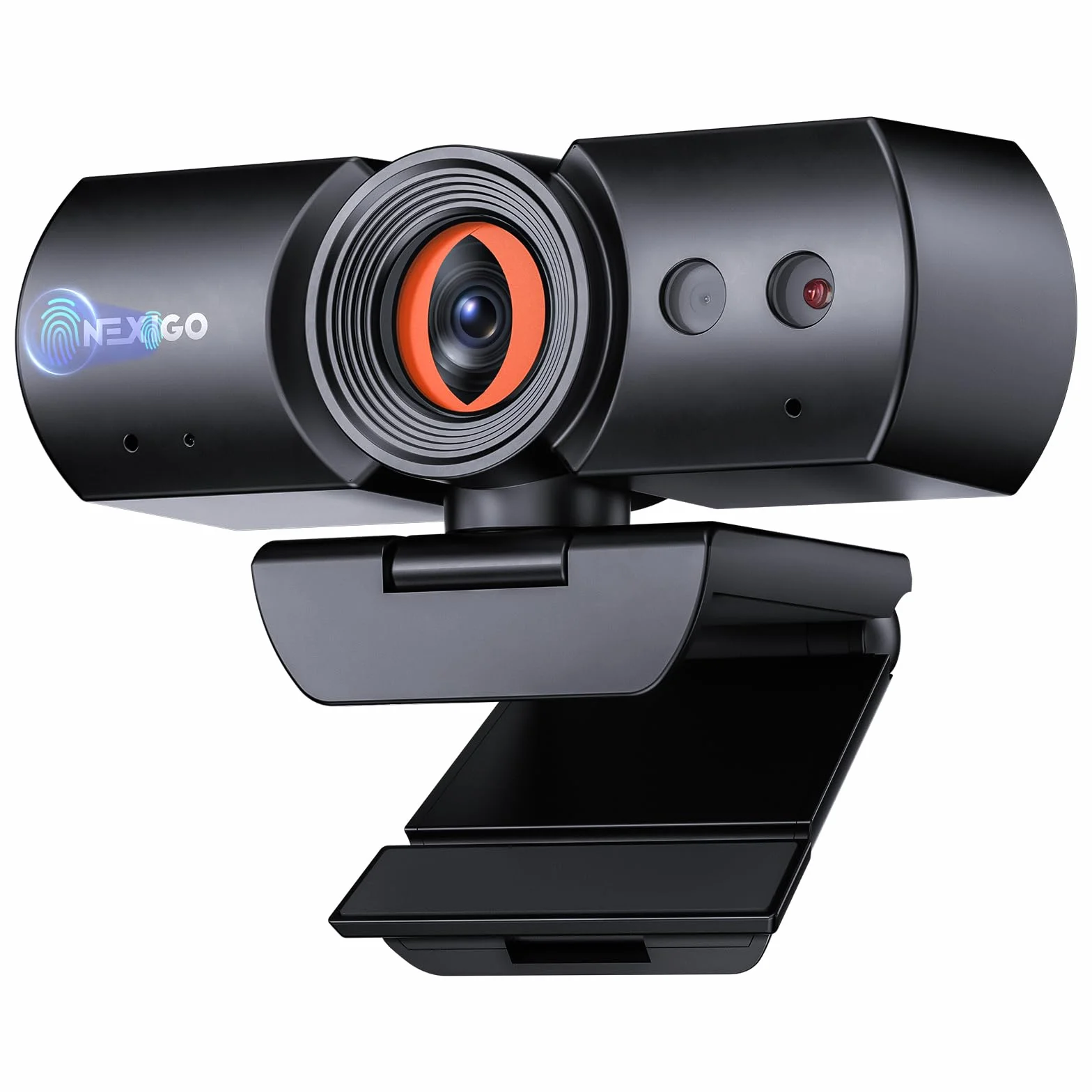 NexiGo HelloCam Pro kamera internetowa z systemem Windows Hello, autofokus 1080P 60FPS, prawdziwa prywatność, automatyczna migawka elektroniczna, kamera komputerowa, mikrofon, wzmocnienie twarzy