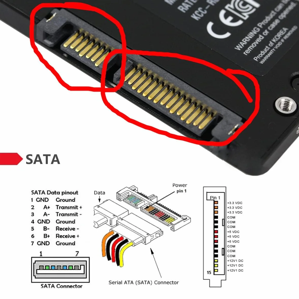 CY Adapter 4.6 cm Micro SATA 7+9 16-pinowy dysk SSD HDD na 6.3 cm SATA 7+15 22-pinowy adapter