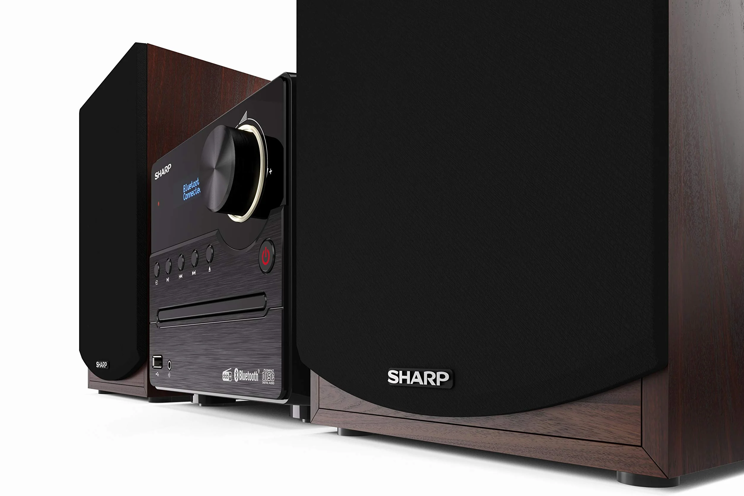 Sharp XL-B517D(BR) Kompaktowy Zestaw Stereo, Brązowy