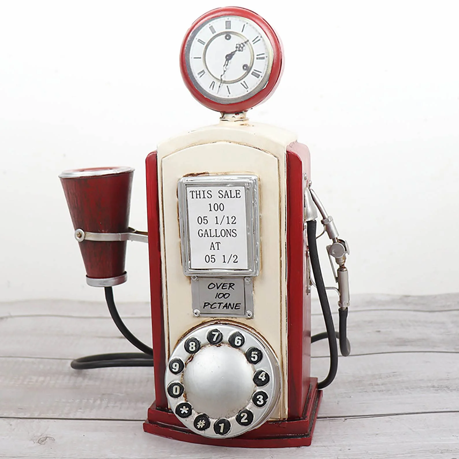 Vintage telefon staromodny telefon stacjonarny przewodowy telefony stacjonarne do domu vintage obrotowy telefon dekoracja biurko dekoracja