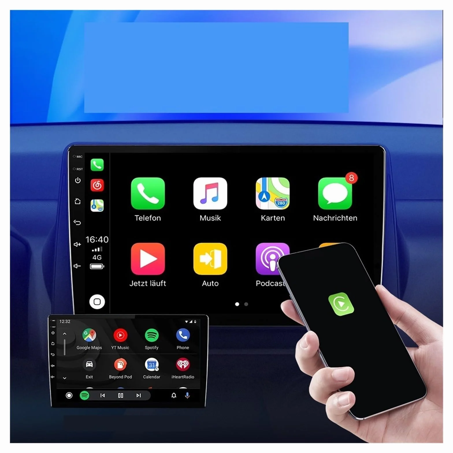 Nawigacja GPS Stereo Audio Video Akcesoria Odtwarzacz Przejrzysty I Responsywny
