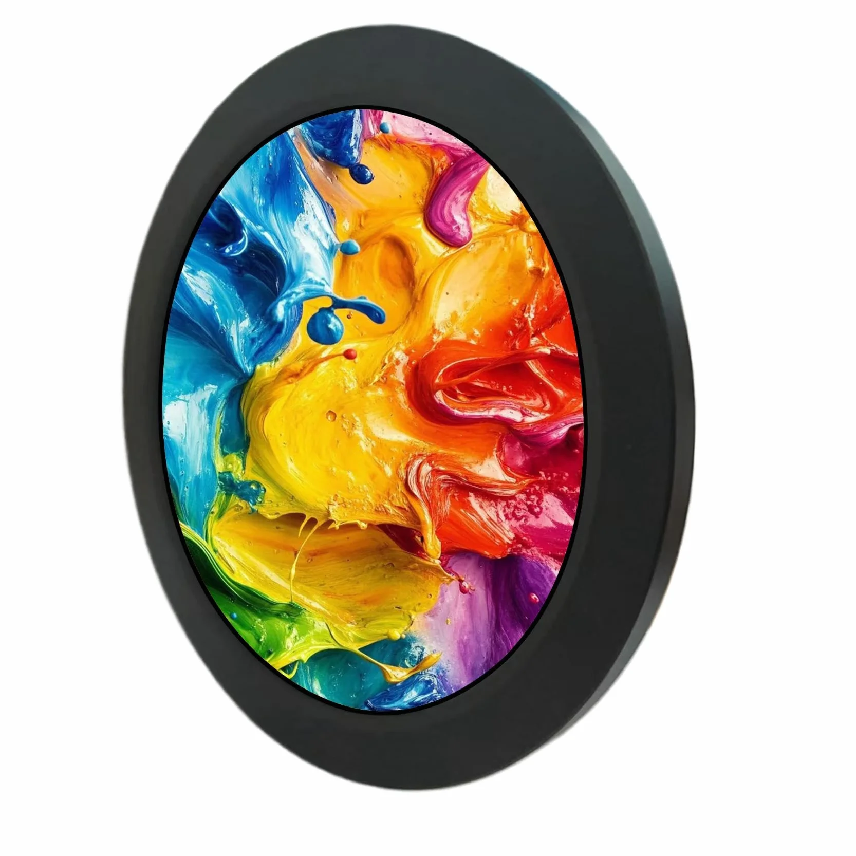 VSDISPLAY 4-calowy czarny okrągły monitor LCD 720 x 720 300 nitów | do inteligentnego wyświetlacza, H-MI itp.