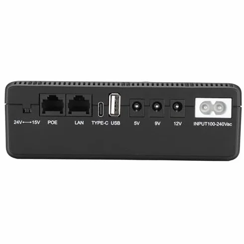 10400 mAh zasilacz awaryjny z akumulatorem UPS o dużej pojemności i dwóch opcjach wejściowych, dużym napięciem, inteligentnym bezpieczeństwem modemu routera kamery i